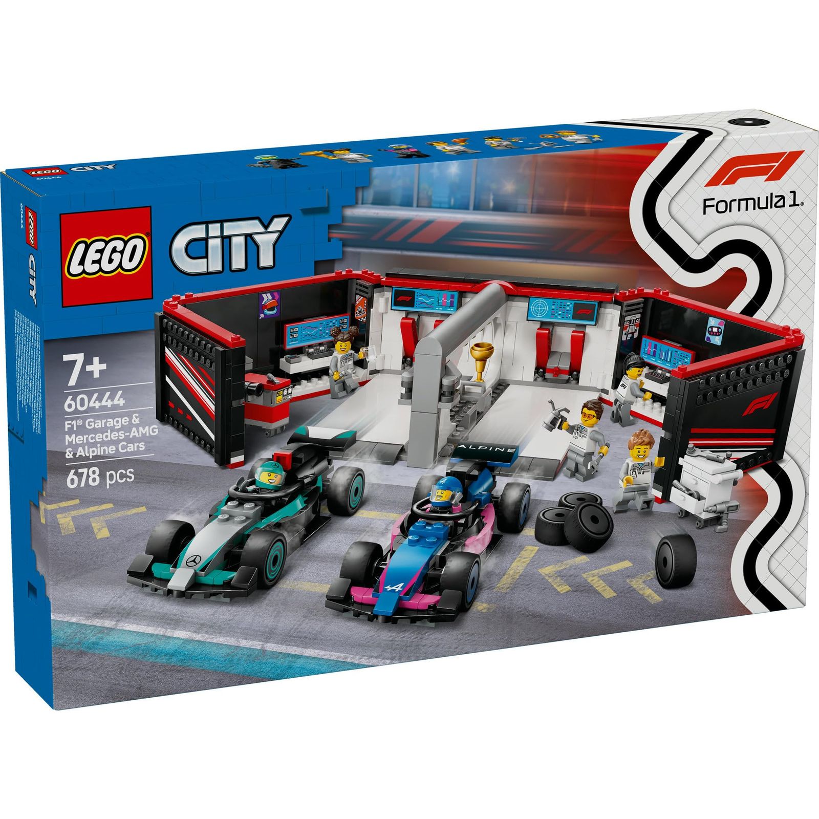 レゴ LEGO シティ F 1 R Mercedes-AMG - Alpine レースカーガレージ おもちゃ 玩具 プレゼント ブロック 男の子 女の子 子供 7歳 8歳 9 1®