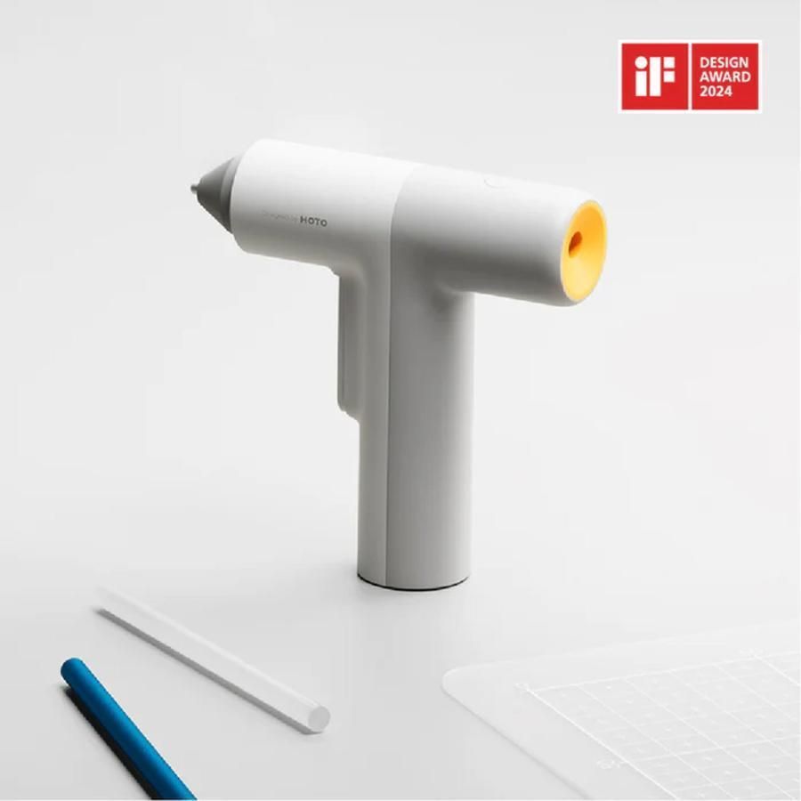 HOTO イージーフローグルーガン ワイヤレス グルーガン 有線対応 やけど防止 DIY クラフト 修理向け 40本スティック付 HFE0006GL