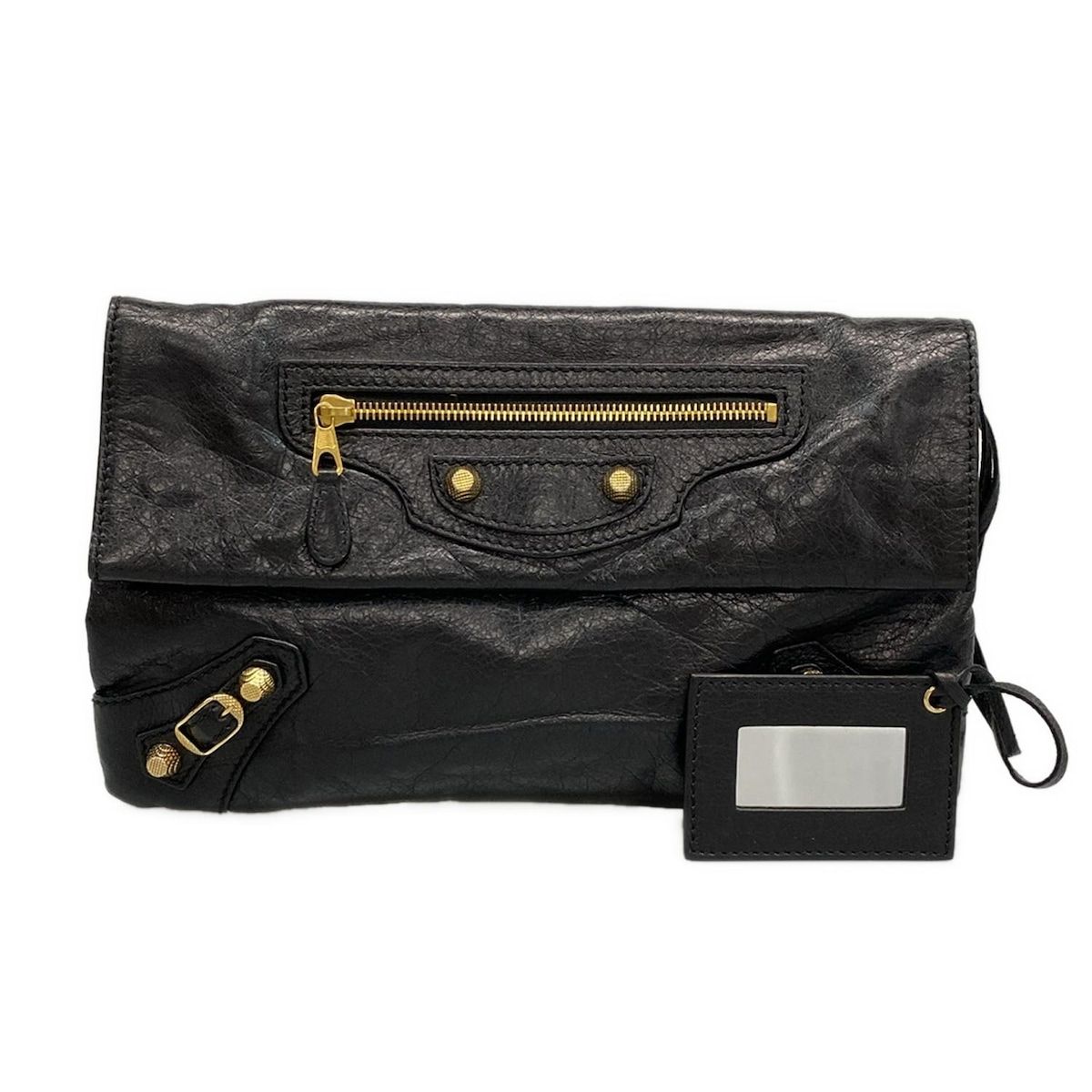バレンシアガ クラッチバッグ ジャイアントエンベロープクラッチ 327079 黒 レザー