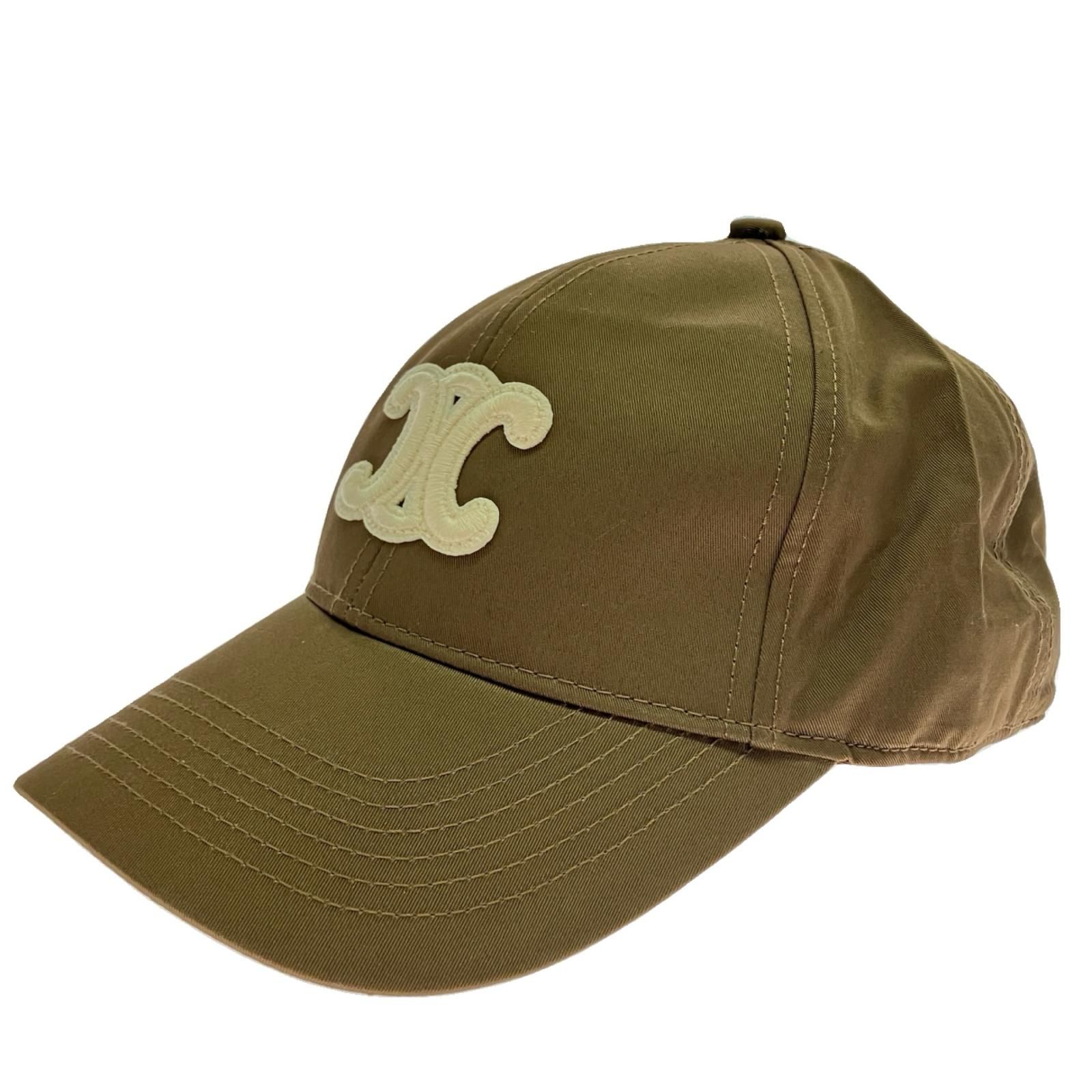 CELINE セリーヌ トリオンフベースボールキャップ Mサイズ ブラウン