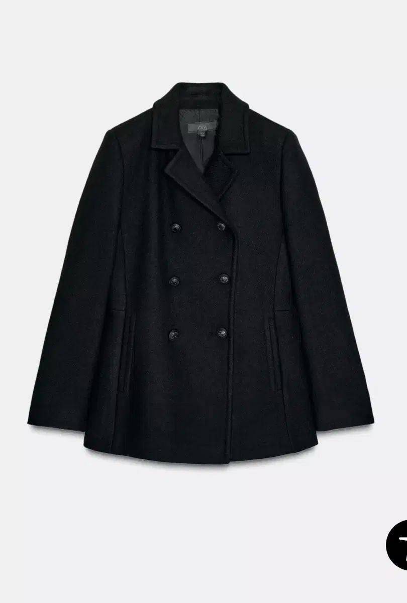 【新品未使用】ZARA ベルト ダブルブレストコート ブラック M ZARA 安い ザラ ウール ダブルブレスト コート ウール製ダブルブレスト