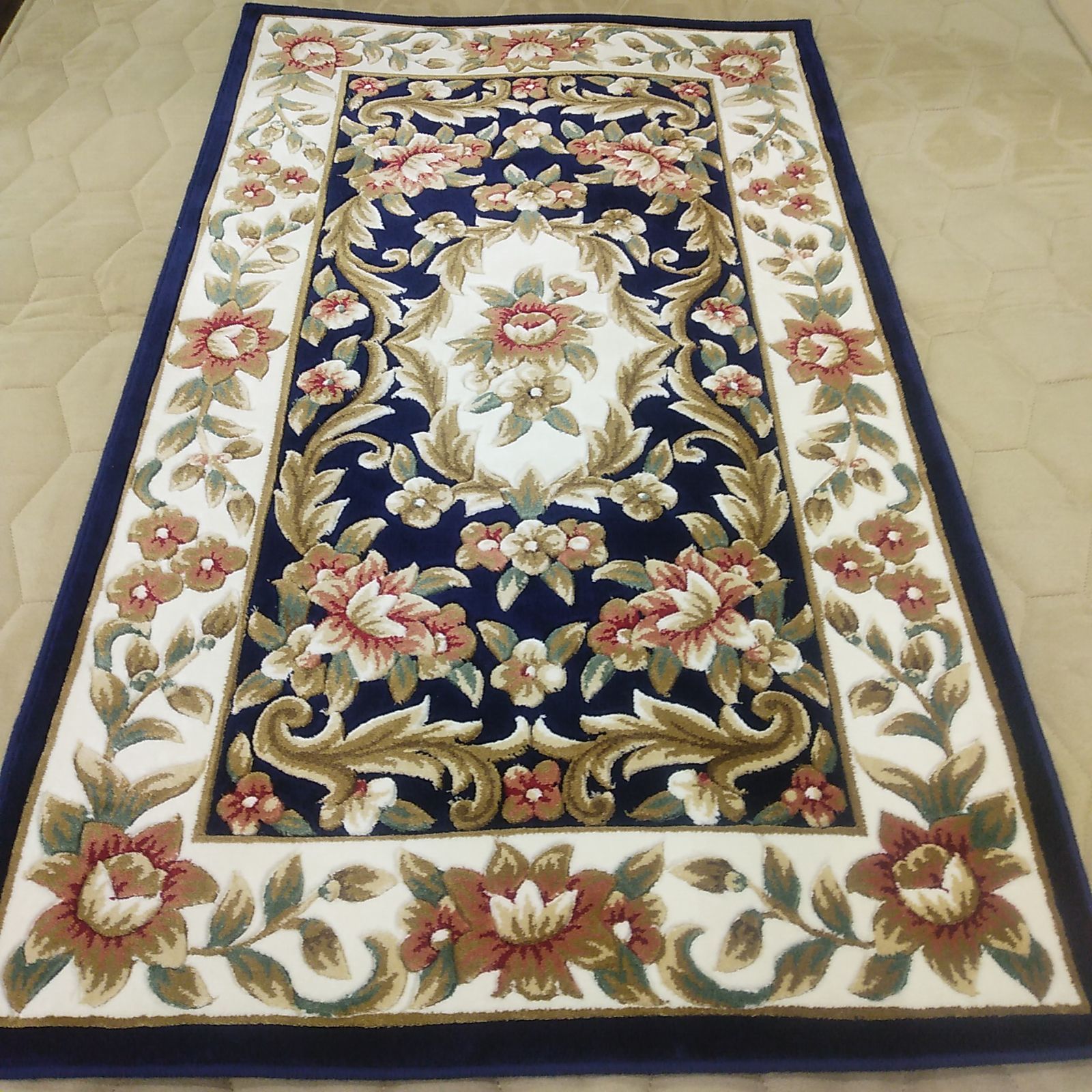 玄関マット 豪華 和洋折衷 大きいマット 約70 x 120 cm