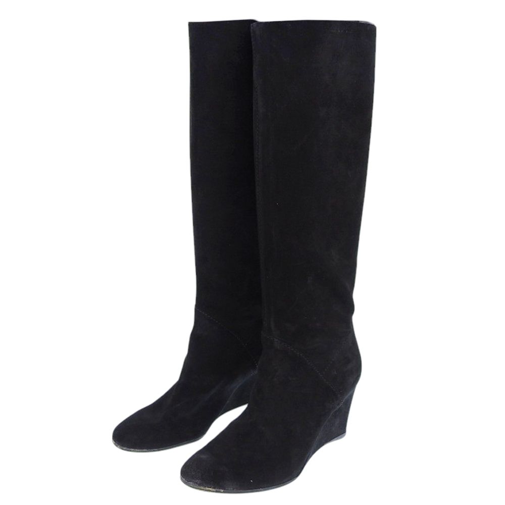 ✺美品✺セルジオロッシ／スエードロングブーツ セルジオロッシ のロングスエードブーツ ブラウン セルジオロッシ