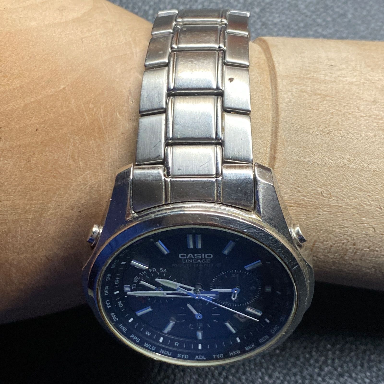 カシオ CASIO LIW-M610 LINEAGE リニエージ クロノグラフ タフソーラー 