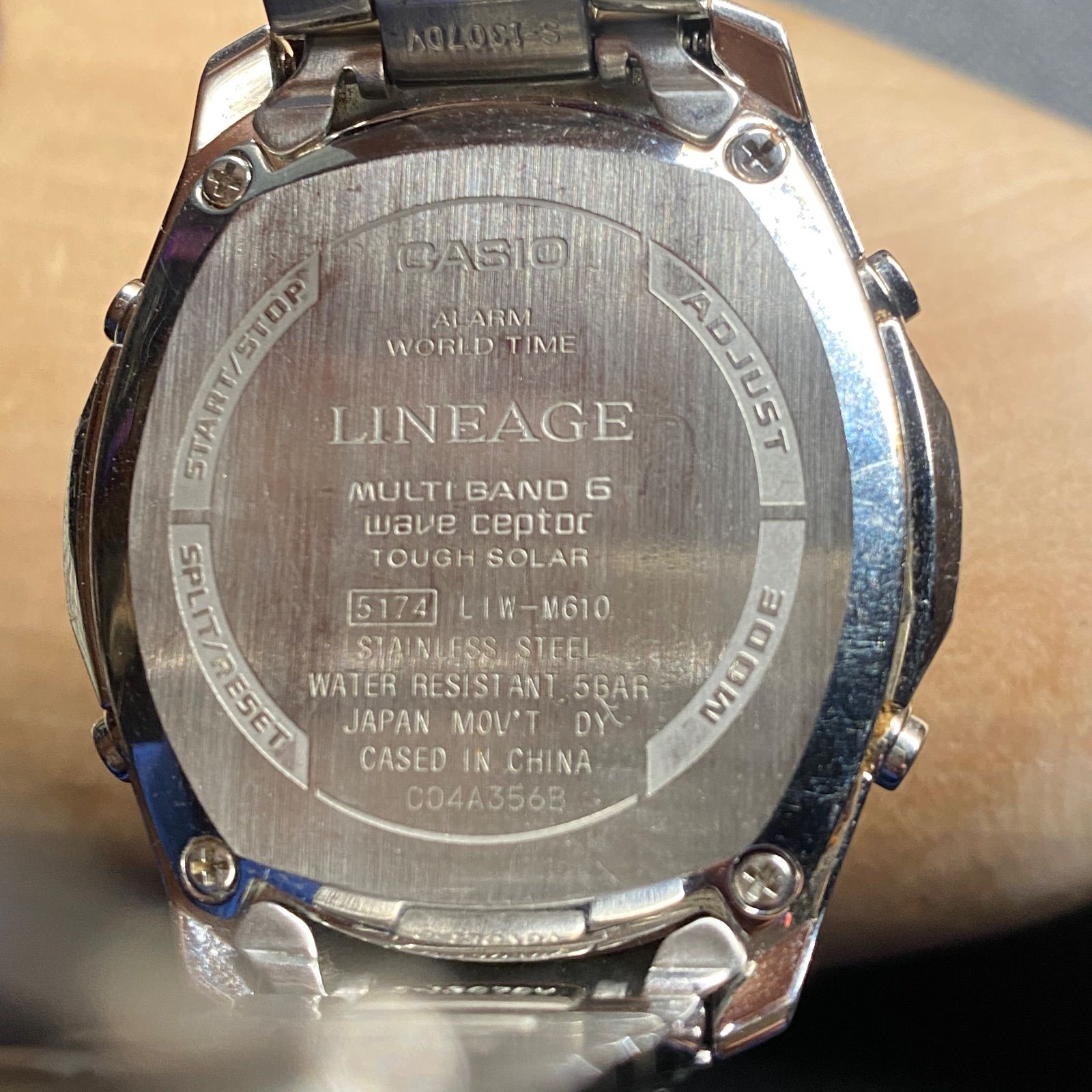 カシオ CASIO LIW-M610 LINEAGE リニエージ クロノグラフ タフソーラー 