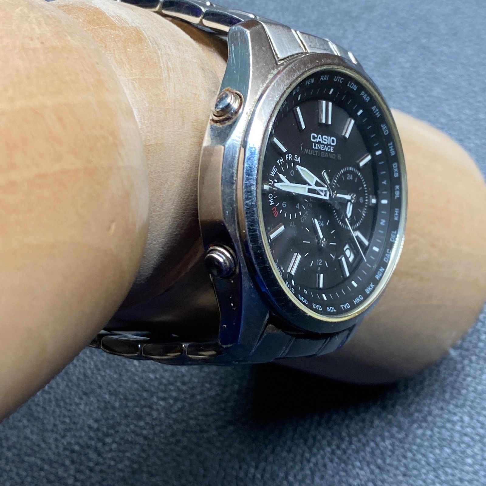 カシオ CASIO LIW-M610 LINEAGE リニエージ クロノグラフ タフソーラー 