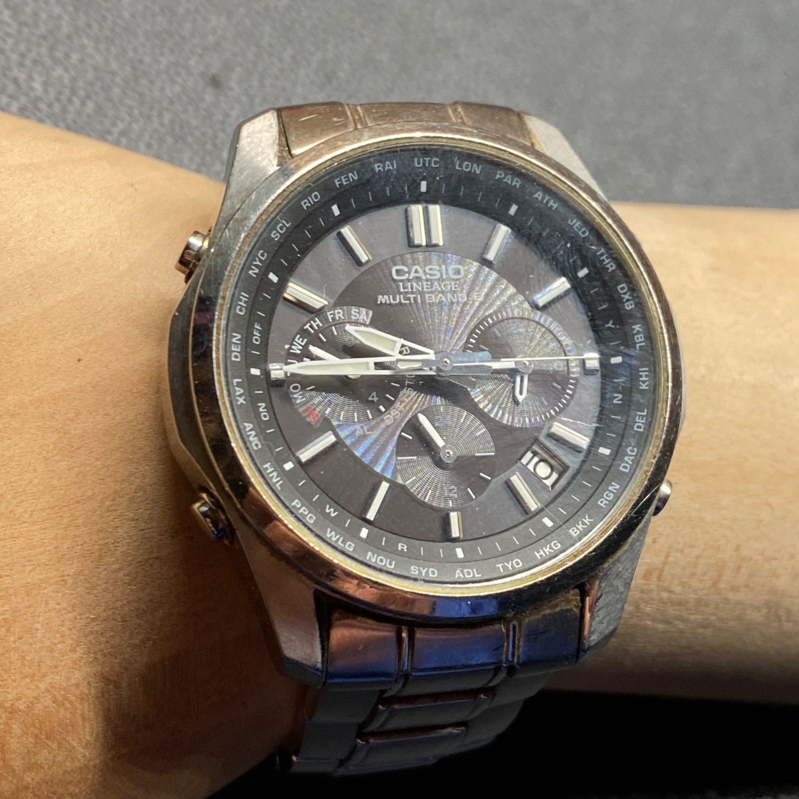 カシオ CASIO LIW-M610 LINEAGE リニエージ クロノグラフ タフソーラー 
