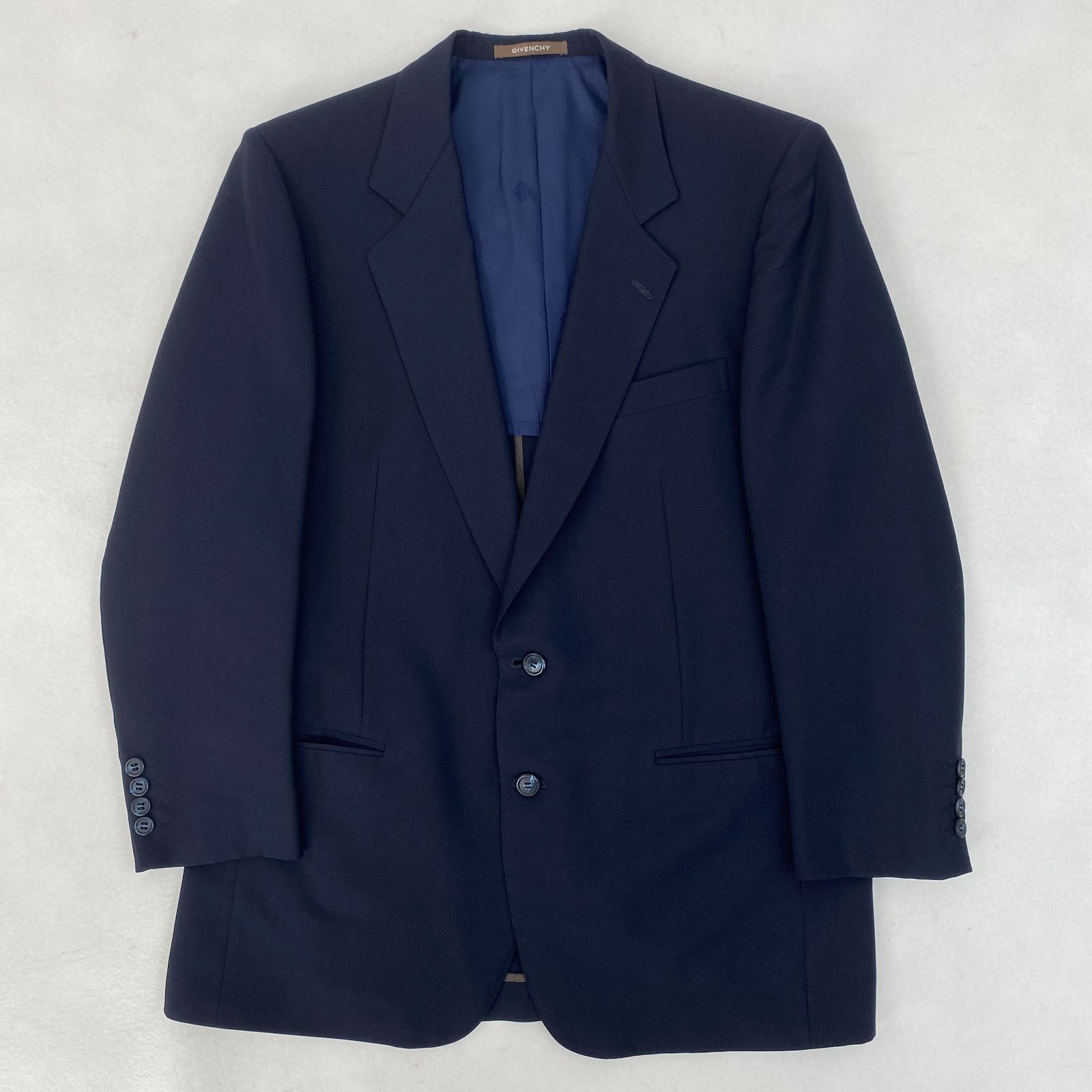 ジバンシー セットアップ シングル 二つボタン 2B ネイビー 表面未使用