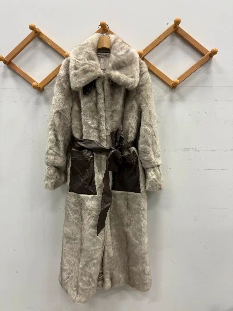 Jull-log アヘユ ロングファーコート F