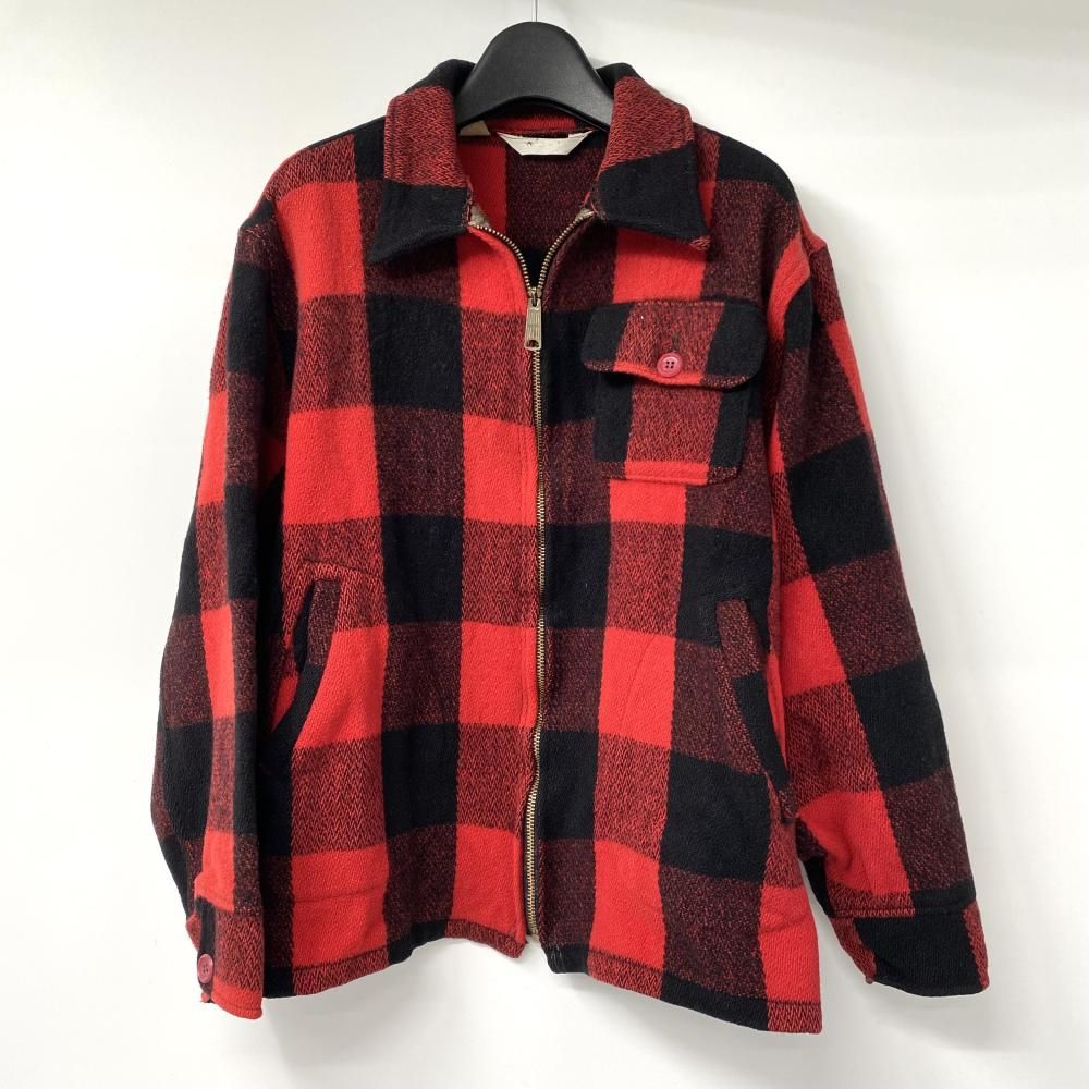中古】60s Woolrich ウールブレンド ジップジャケット サイズM