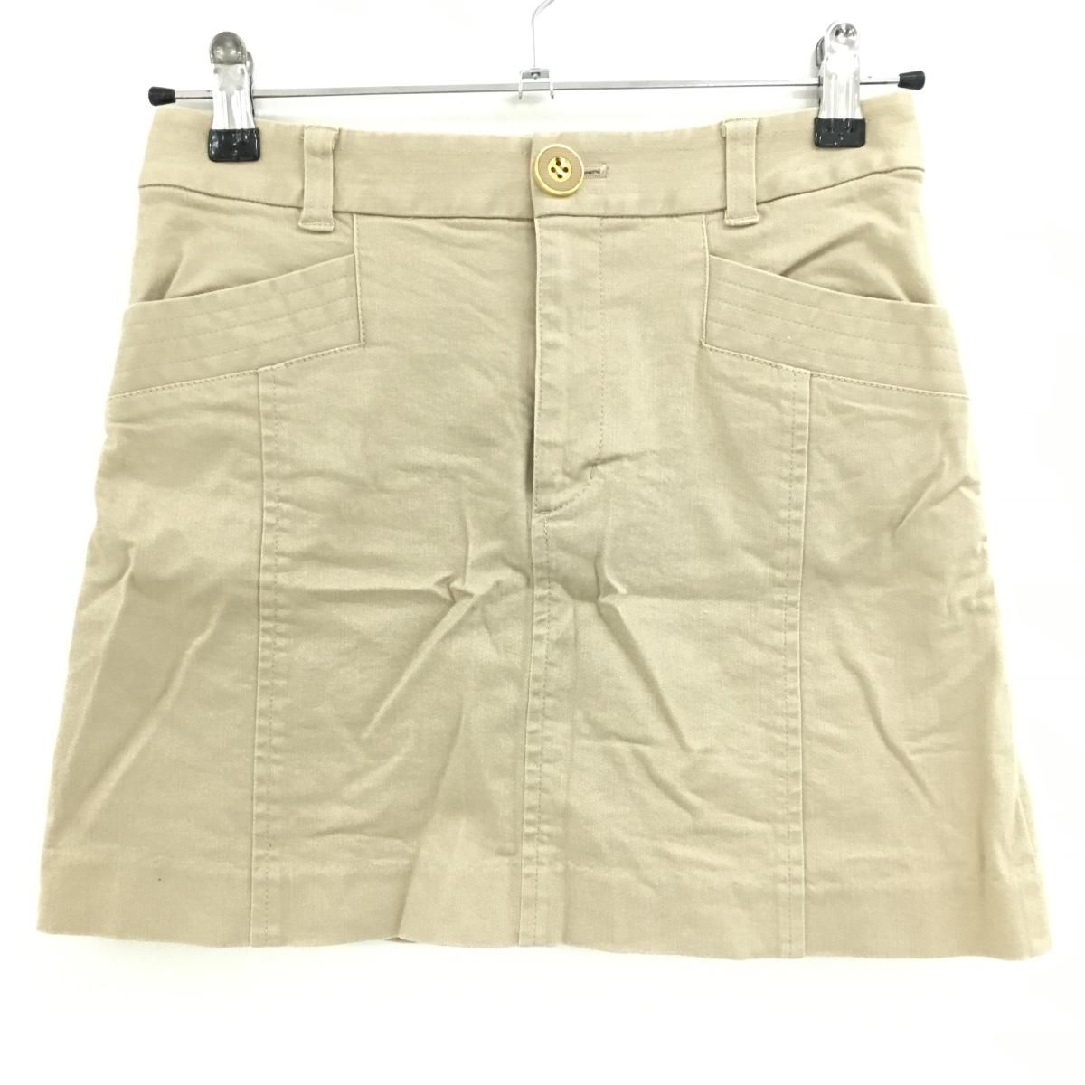 美品】ジュンアンドロペ スカート ベージュ 内側インナーパンツ