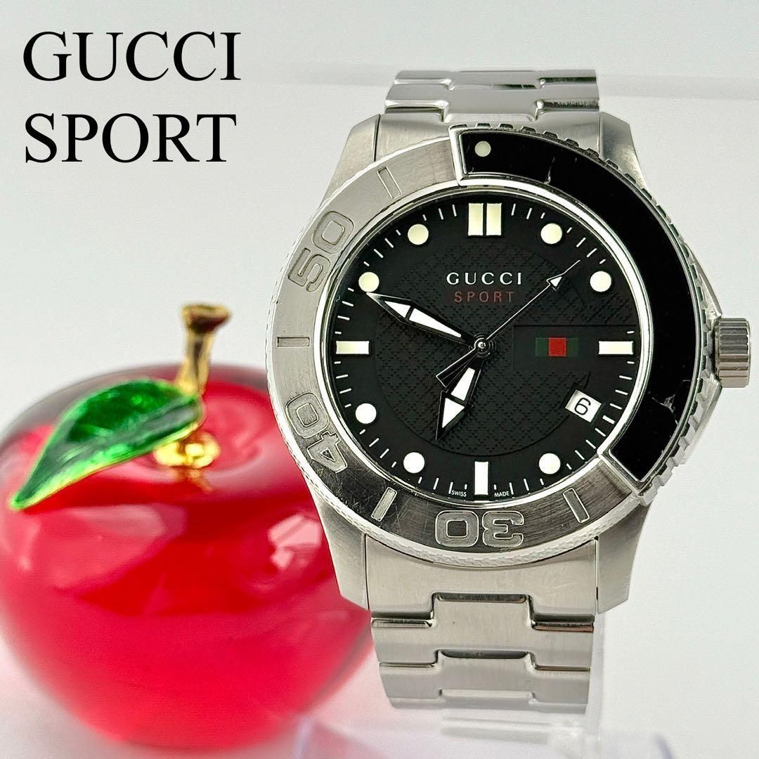 新品電池】906 グッチ Gタイムレス スポーツ メンズ シェリーライン