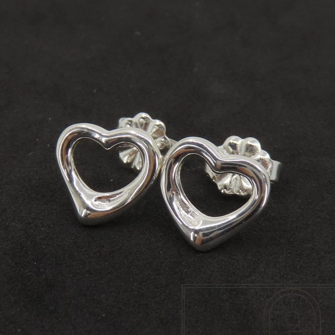 美品 Tiffany&Co. ティファニー オープンハート シルバー ピアス SV925