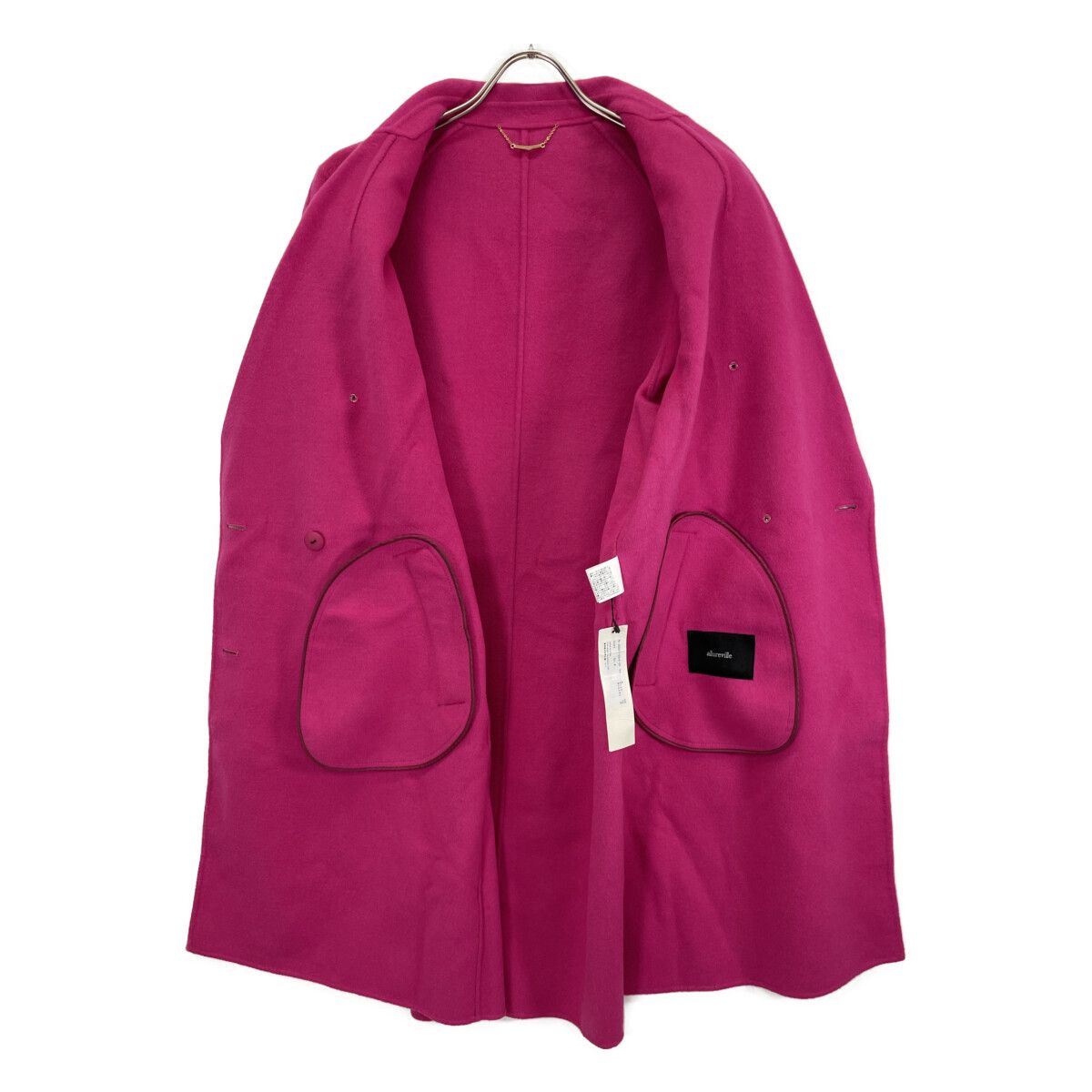 allureville アルアバイル 22年製 配送 ﾋﾟﾝｸ ｶｼﾐｱ混 ﾀﾞﾌﾞﾙﾌﾞﾚｽﾄｺｰﾄ 2