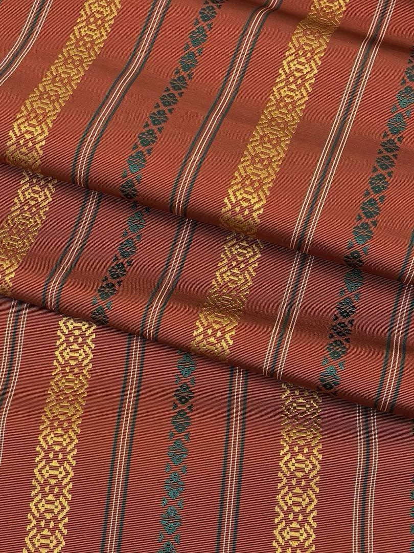 本場筑前博多織 伝統 八寸名古屋帯 献雅 正絹 D 209