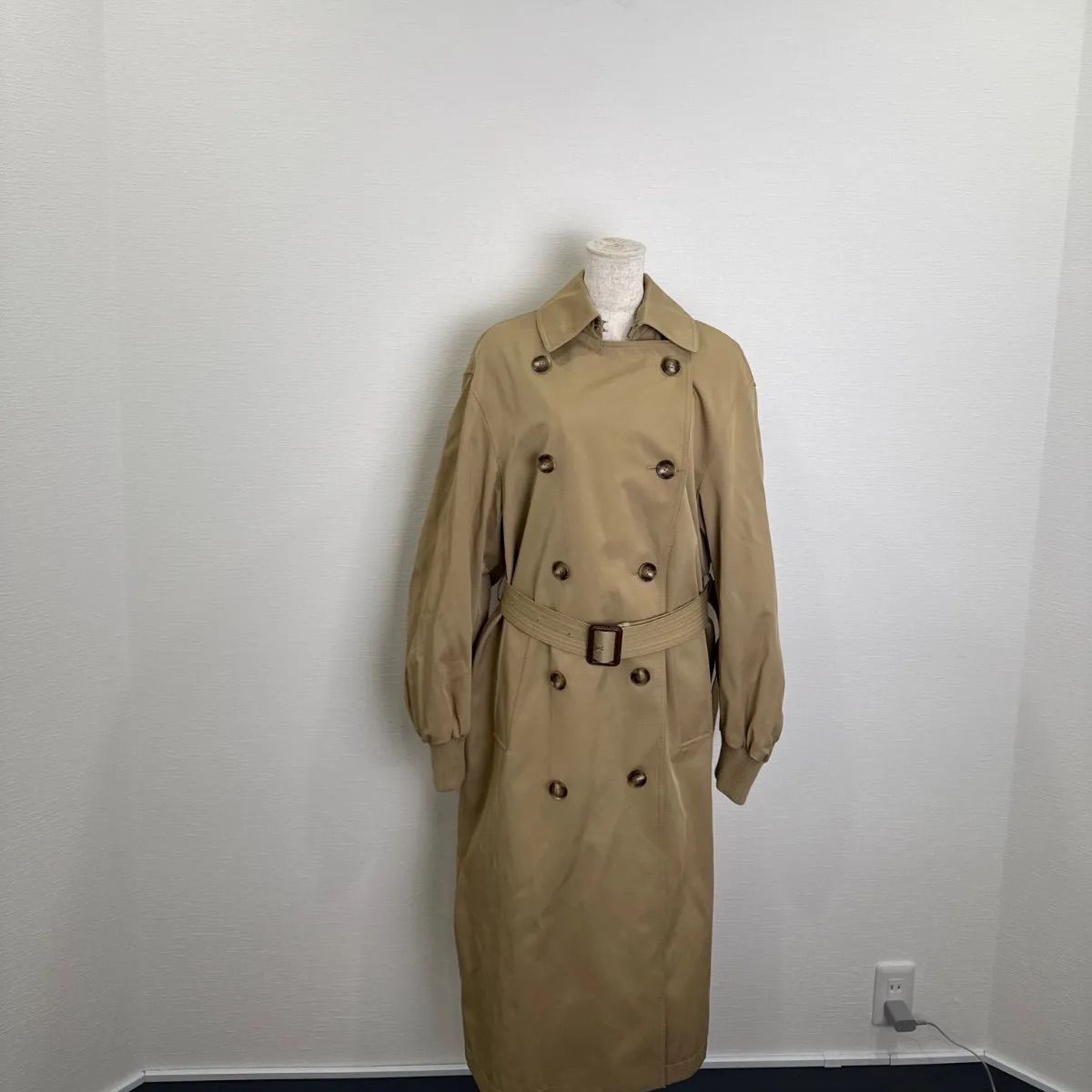 R00747｜ZARA ザラ｜トレンチコート｜Beige ベージュ｜Y2K｜90S｜古着 