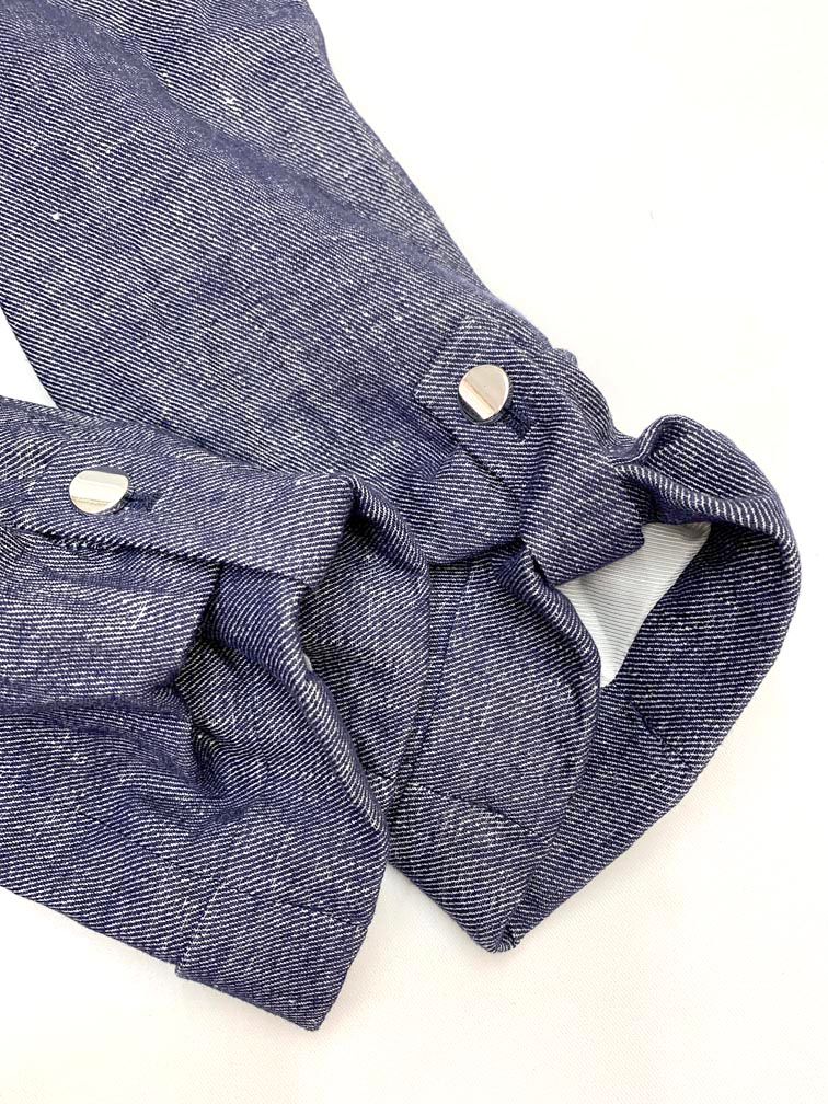 ZARA ザラ 2182/492/405 リネンブレンド ロールアップスリーブ