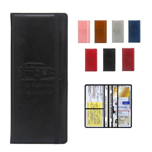 andsand. 薄型レザー紐付き 電子車検証入れ 車検証書ケース 車検証入れ