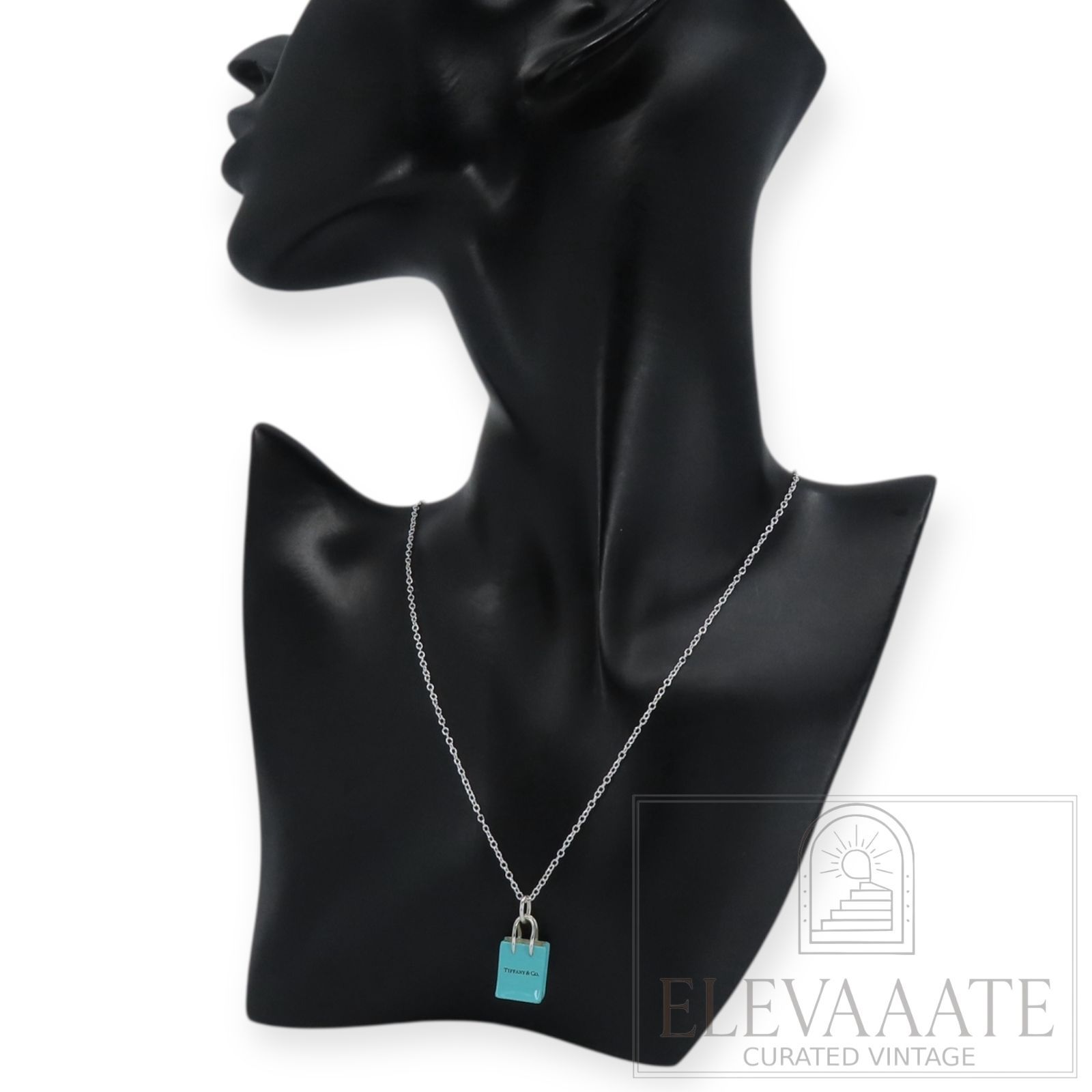 希少 美品 Tiffany&Co. ティファニー ブルー ショッパー シルバー