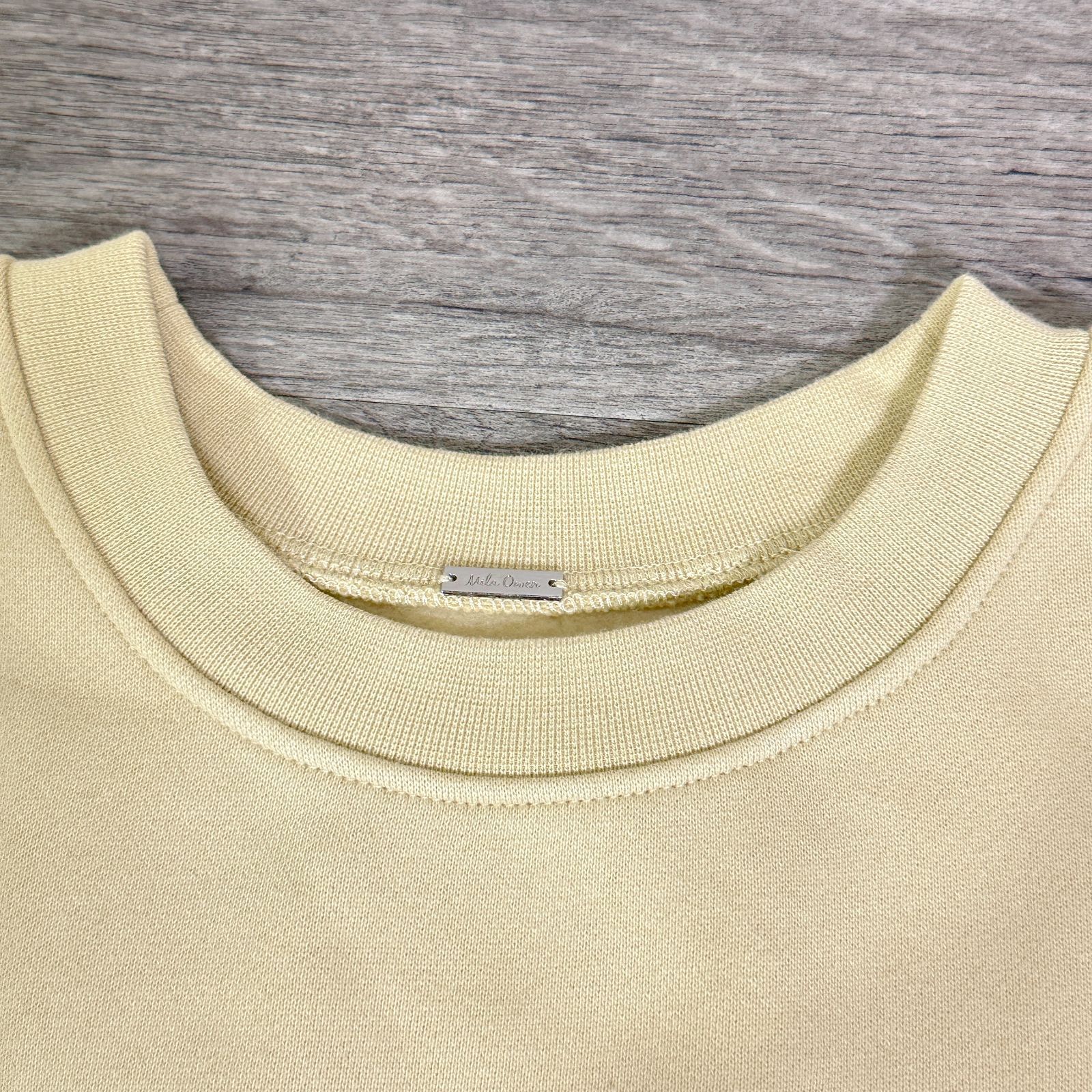 タグ付 Mila Owen Mサガラ刺繍ビックトレーナー オーバーサイズ 裏起毛 