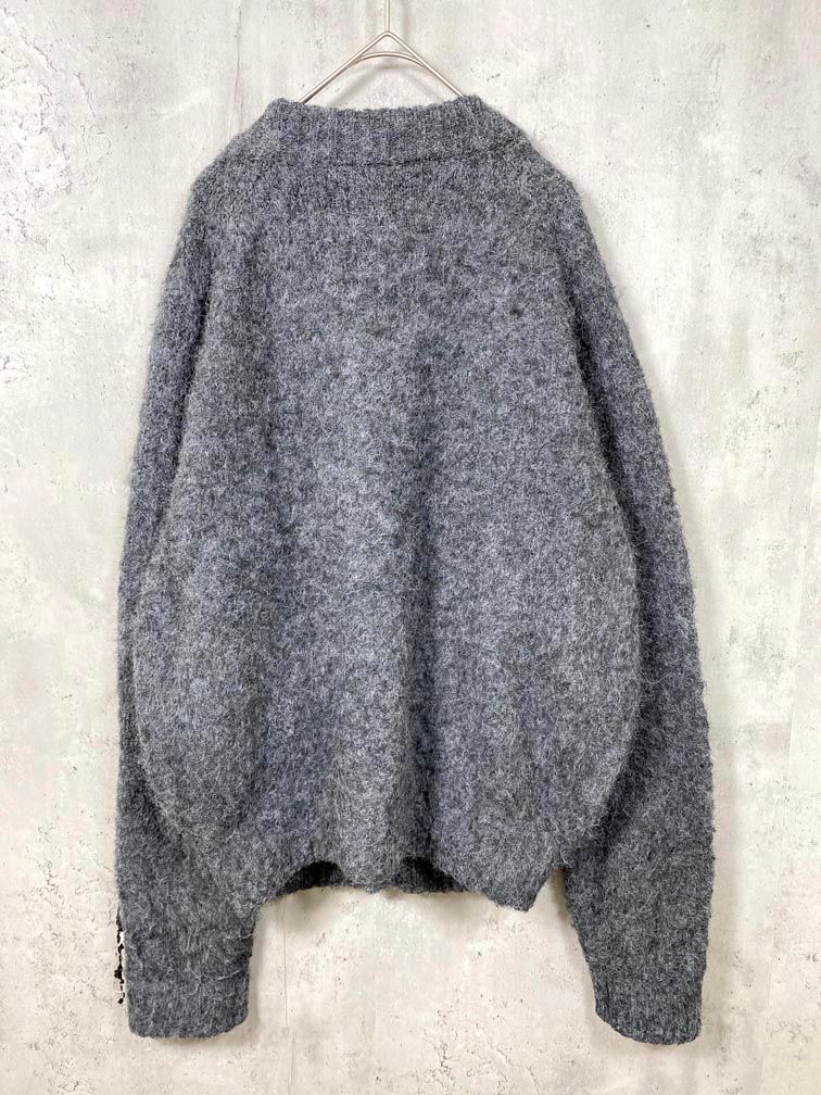 SINSS シンス SIN-23802A シャギー ニット ミックス カーディガン