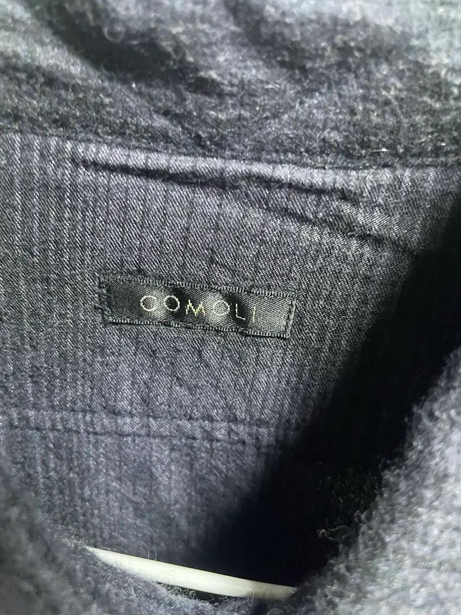 コモリ ウール シルク シャツ チェック柄