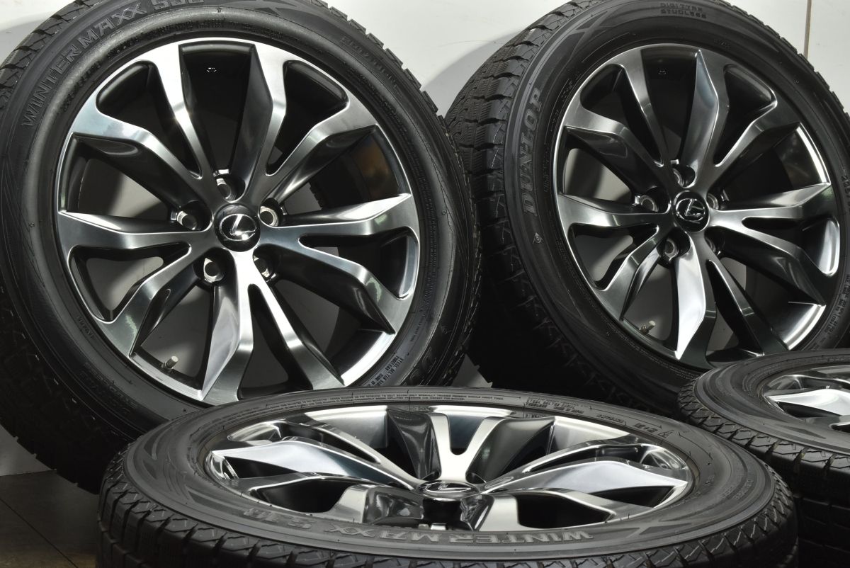 交換用に レクサス NX Fスポーツ 18 in 7 5 J 39 PCD 114 3 ダンロップ ウィンターマックス SJ 8 235 55 R ハリアー RAV 4