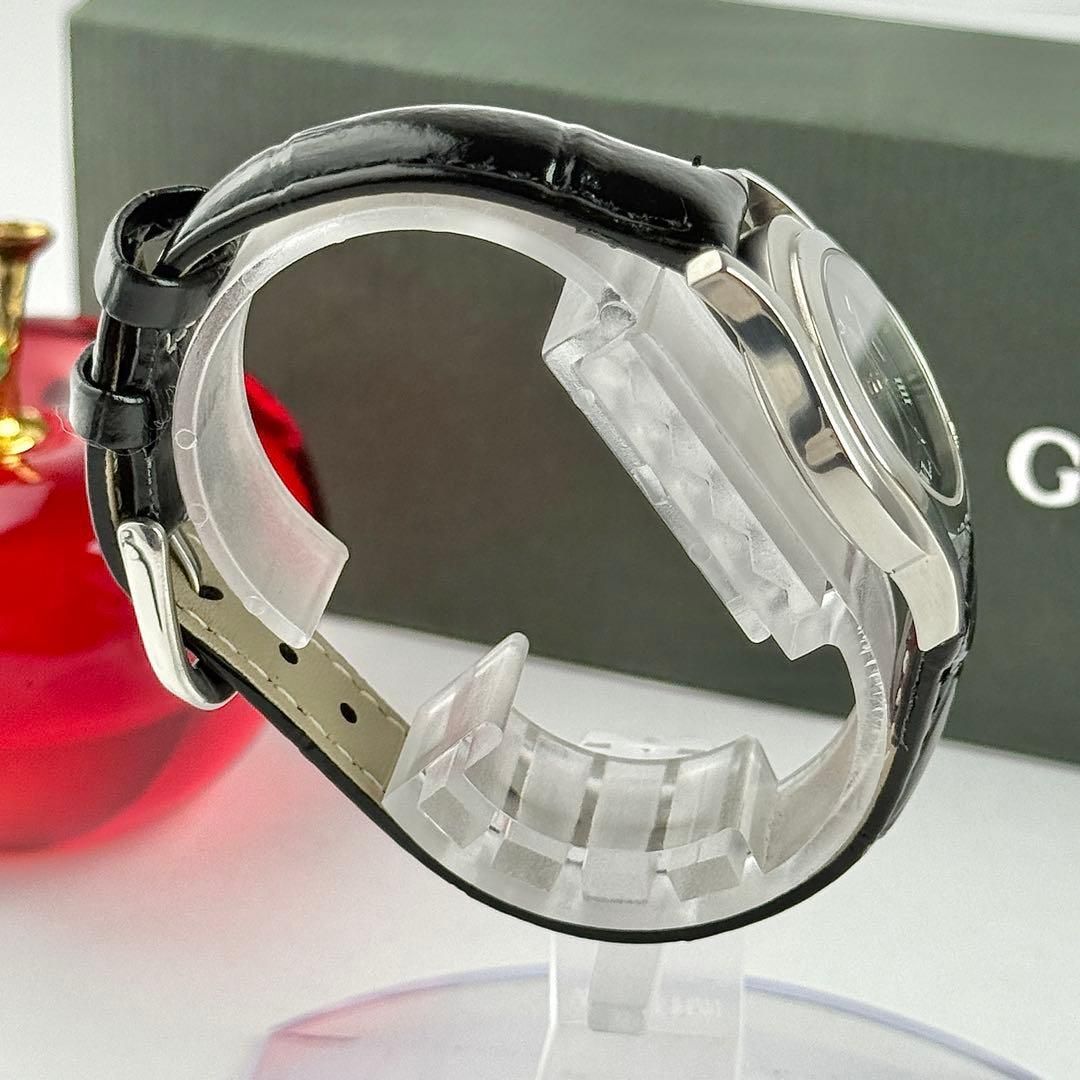 グッチ ブラック文字盤 新品ベルト 新品電池 レディース 腕時計 768