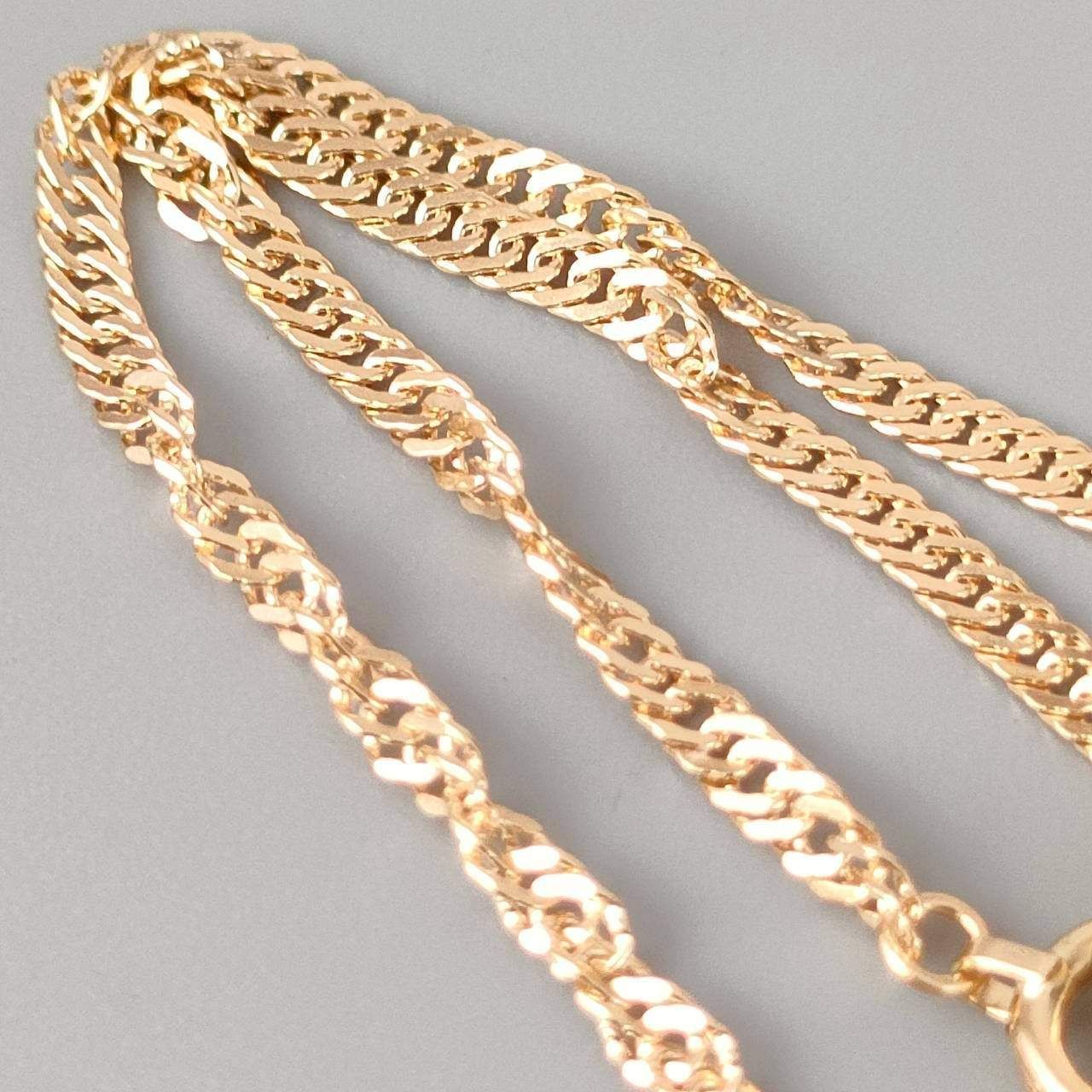 18金 K18 ジュエリーマキ スクリューブレスレット 男女兼用 1.52g 18.5