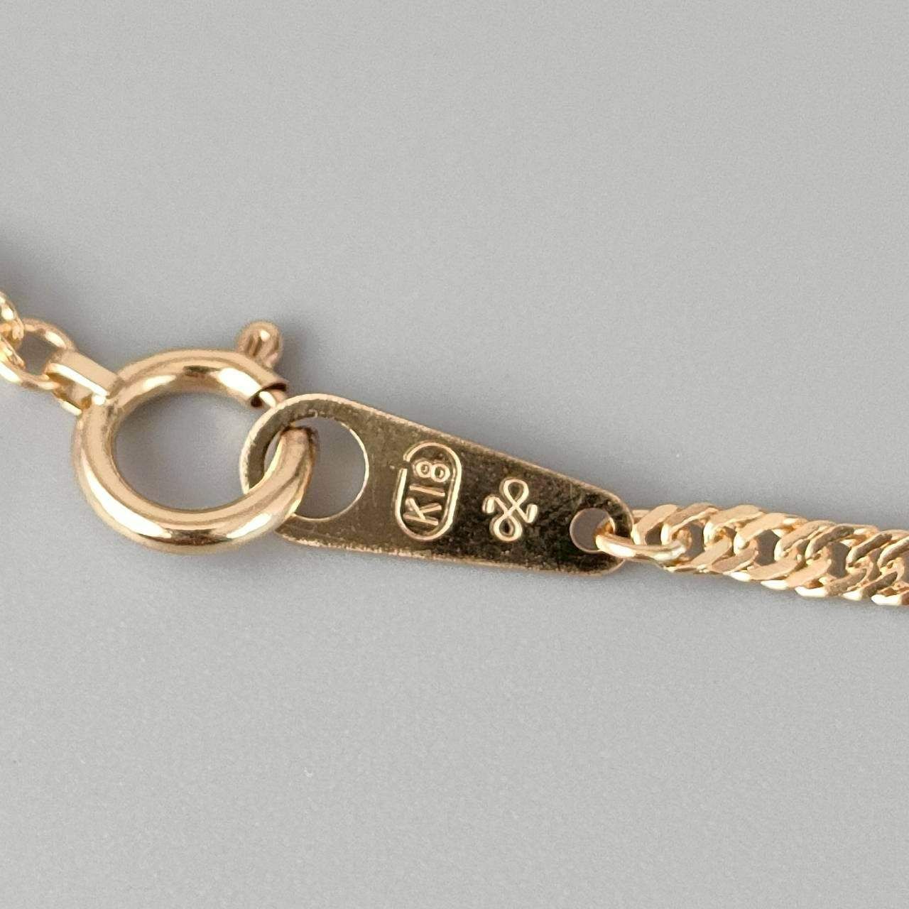 18金 K18 ジュエリーマキ スクリューブレスレット 男女兼用 1.52g 18.5