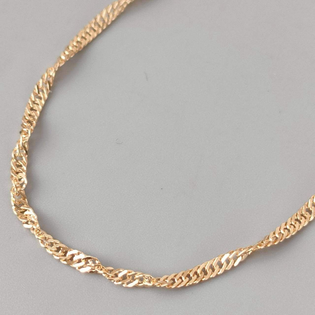 18金 K18 ジュエリーマキ スクリューブレスレット 男女兼用 1.52g 18.5