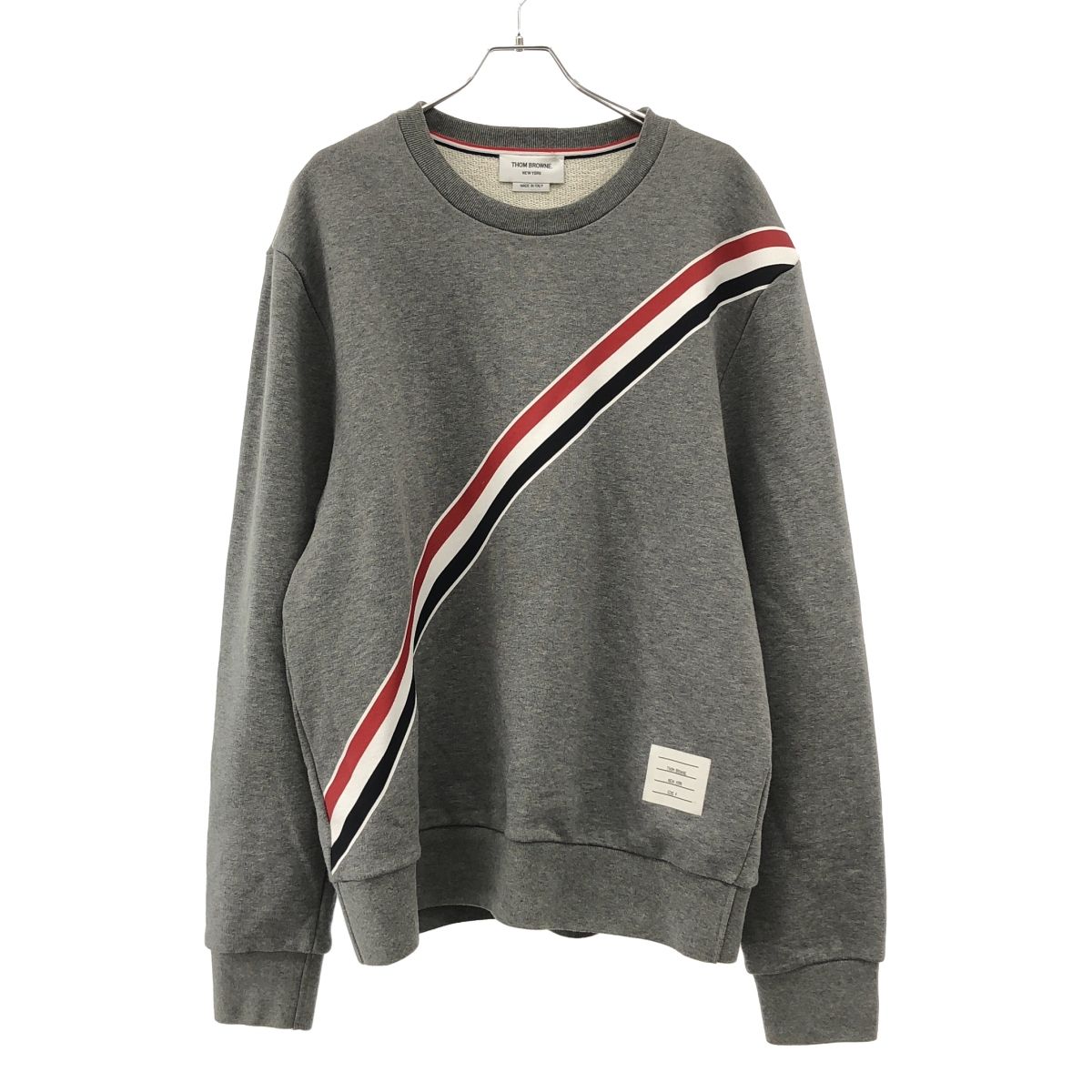 THOM BROWNE トム ブラウン トリコロールラインスウェットトレーナー 