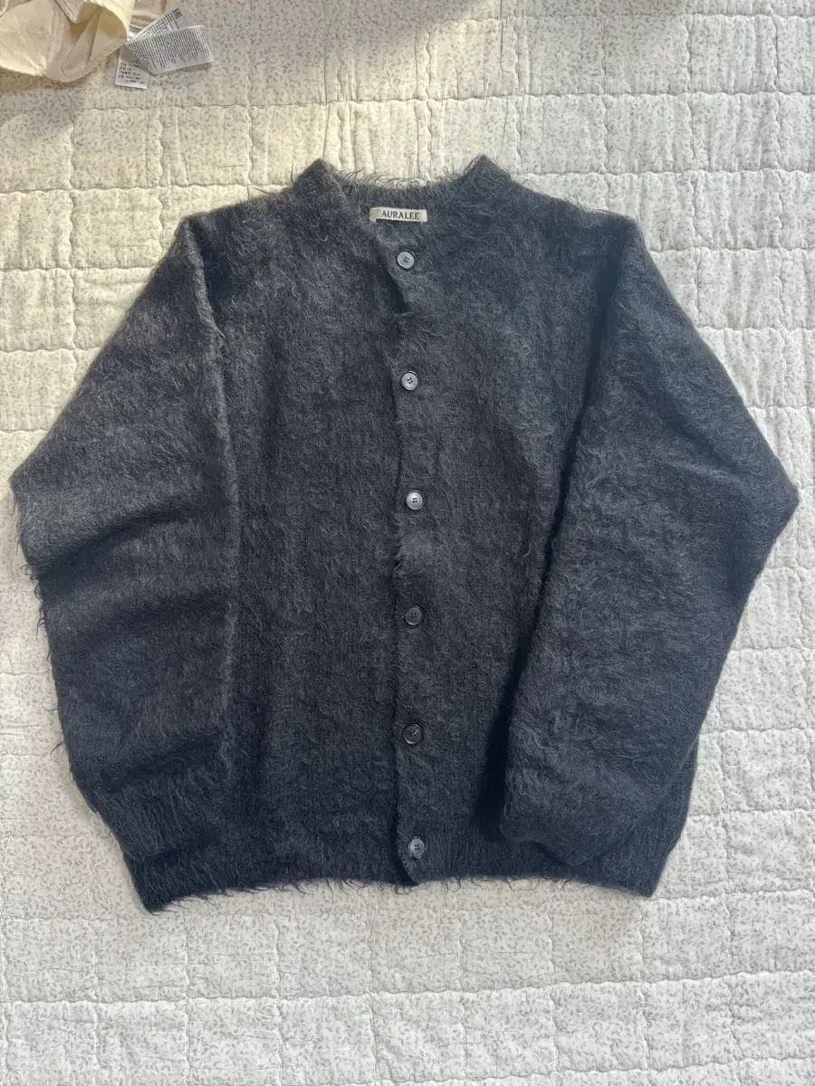 オーラリー モヘア ラウンド カーディガン 4