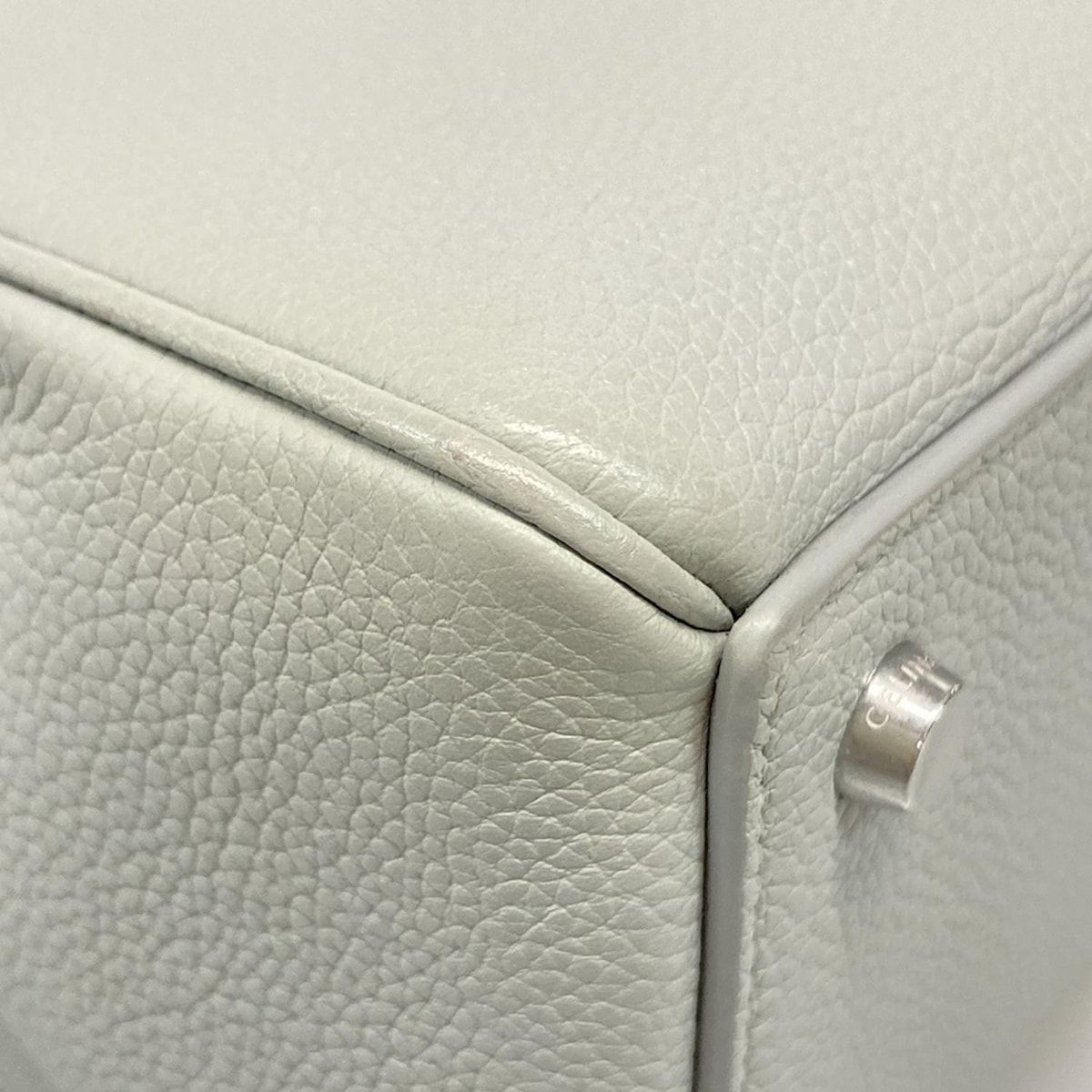 CELINE(セリーヌ) ハンドバッグ 16 (セーズ) ライトグレー レザー