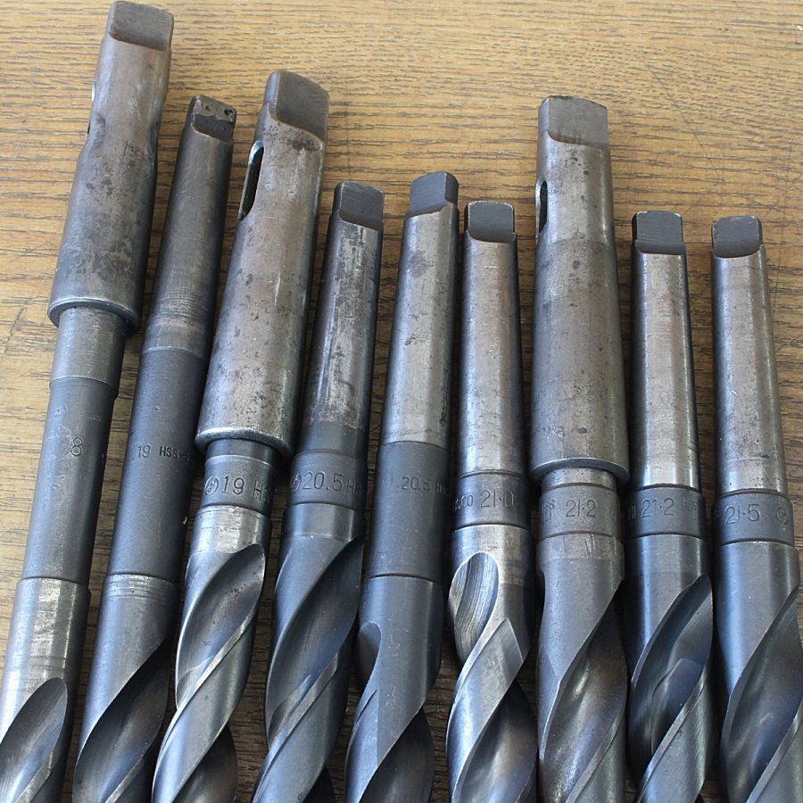  18本セット NACHI他 φ18.0～φ24.0 テーパーシャンクドリル その他 ドリル 部品