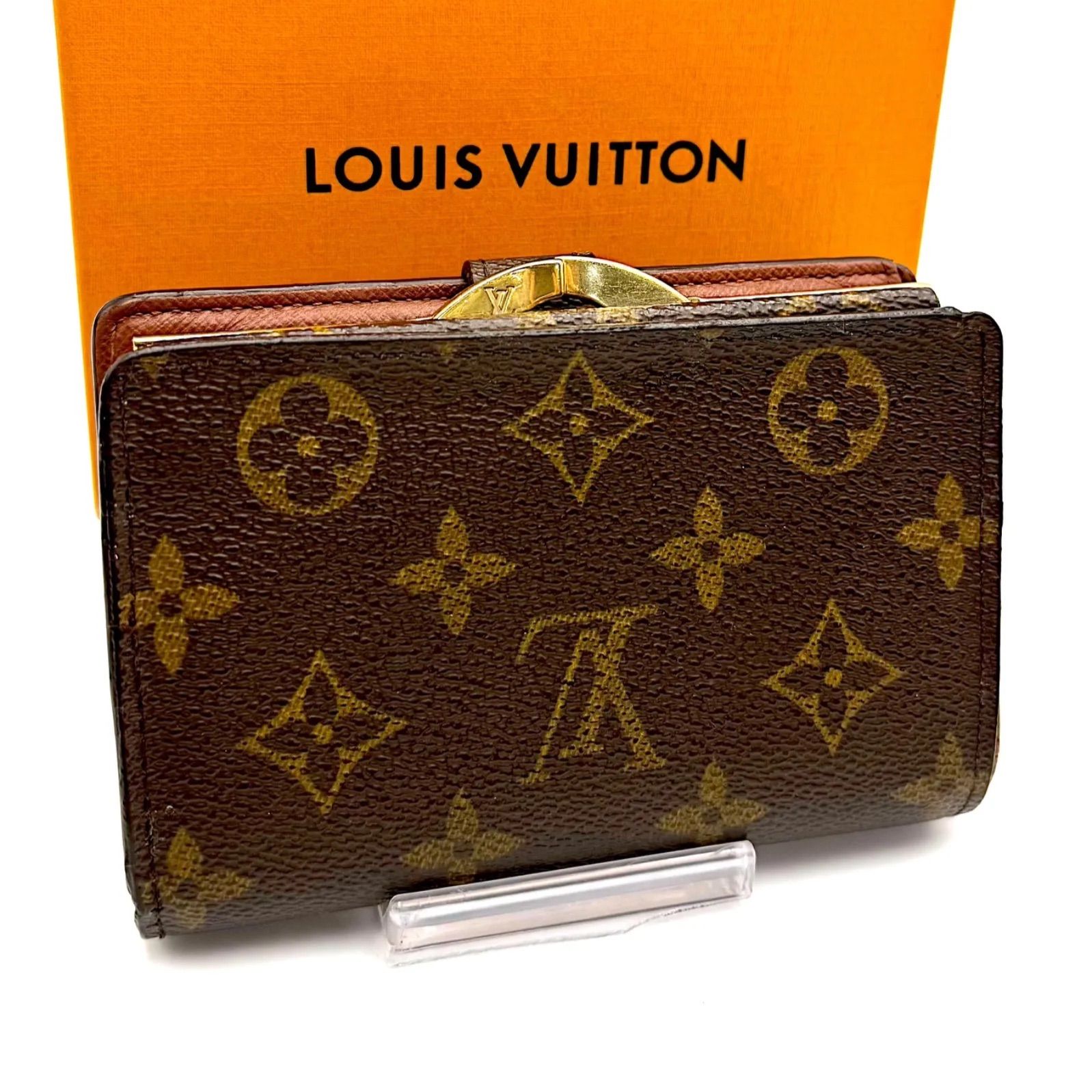 ルイヴィトン ヴィエノワ モノグラム がま口 二つ折り財布 - メルカリ