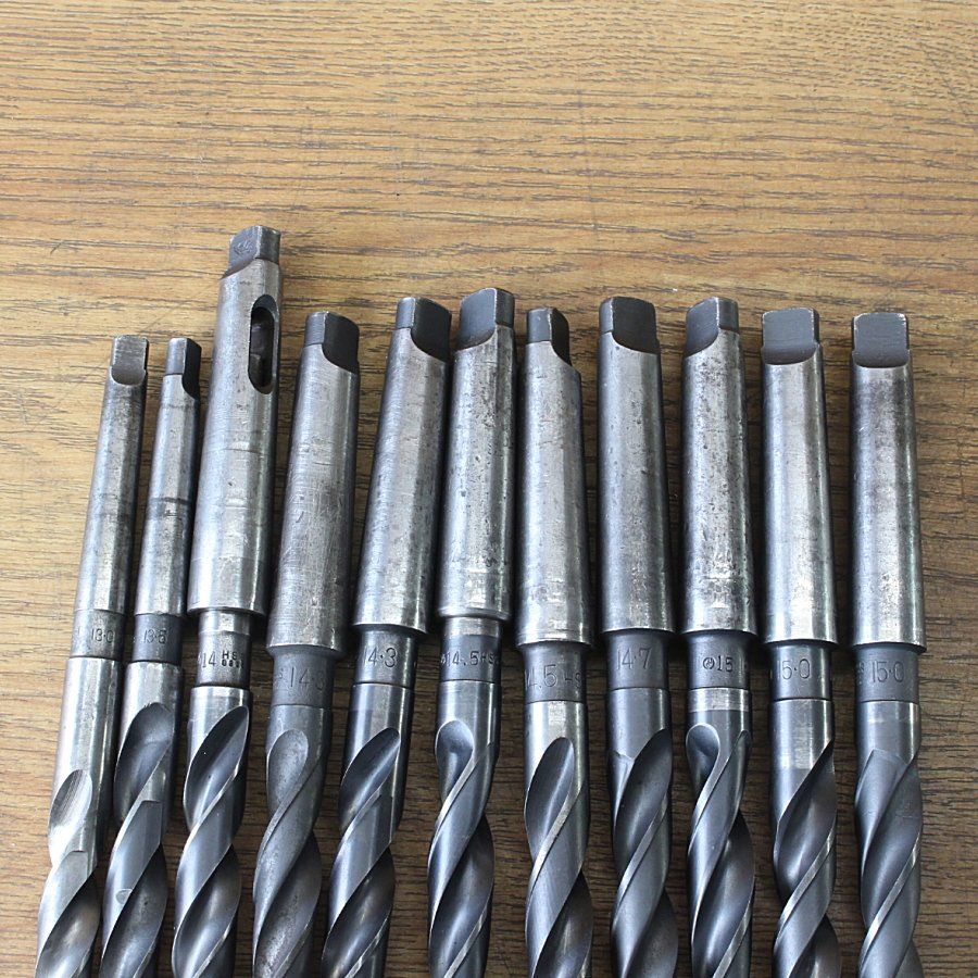 20本セット NACHI他 φ13.0～φ17.0 テーパーシャンクドリル