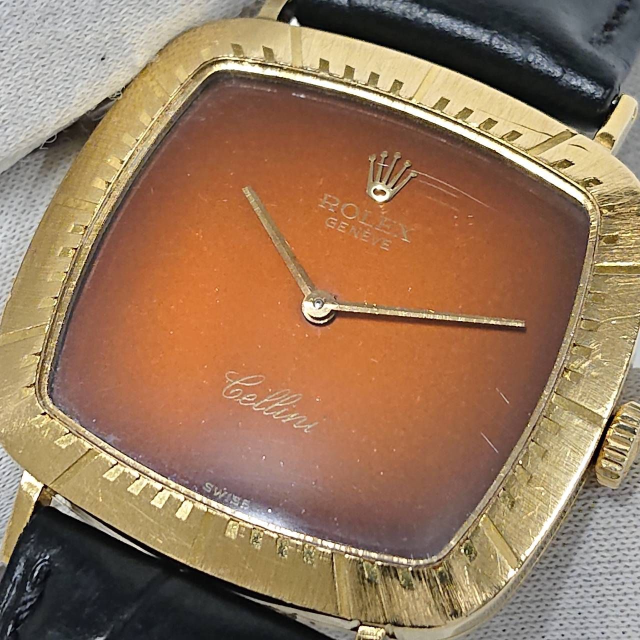 ROLEX CELLINI 4084 Hand-Winding Refinished Dial K18YG ロレックス