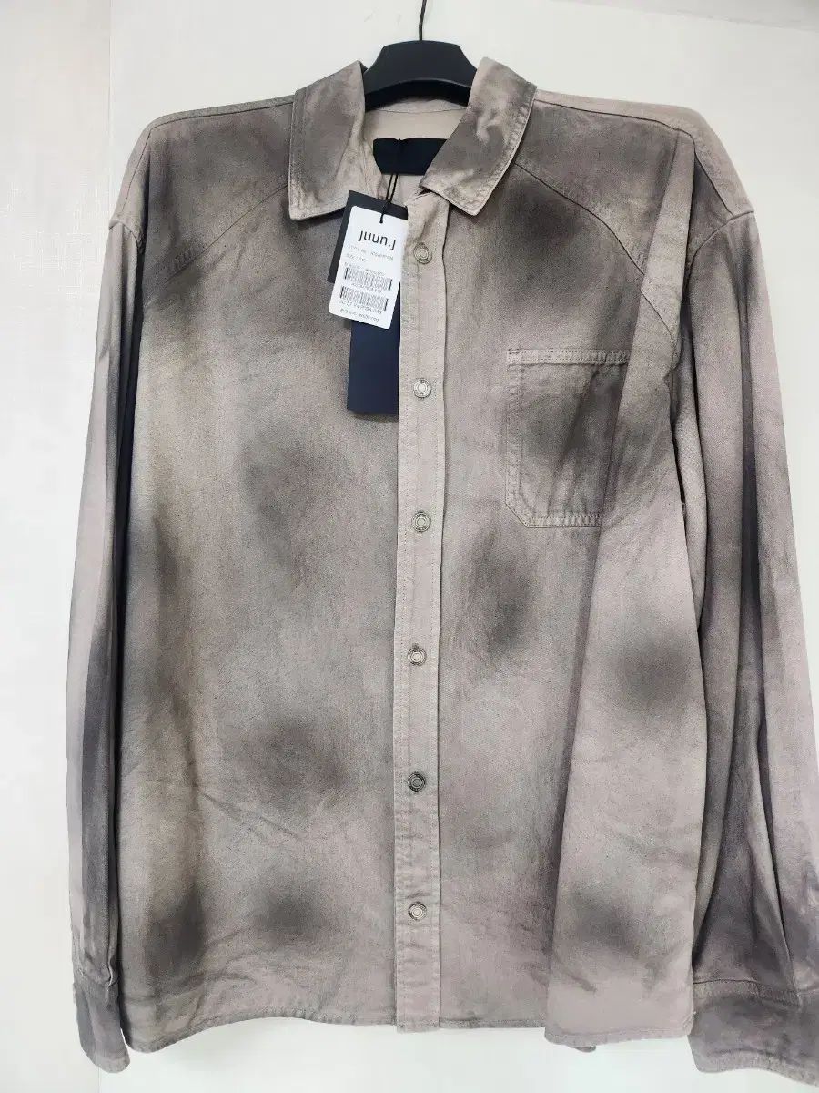 Juun J ジュンジェイ デニム ペインテッド ルーズフィット シャツ 46