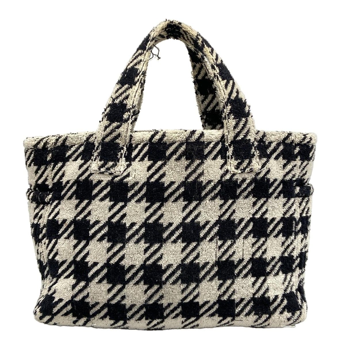 miumiu(ミュウミュウ) トートバッグ テリークロス トートバッグ 白×黒 