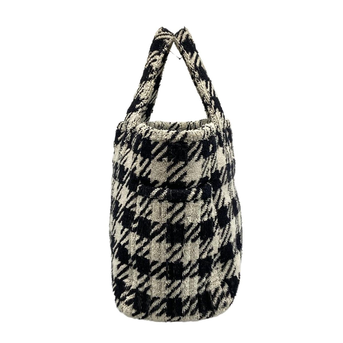 miumiu(ミュウミュウ) トートバッグ テリークロス トートバッグ 白×黒 