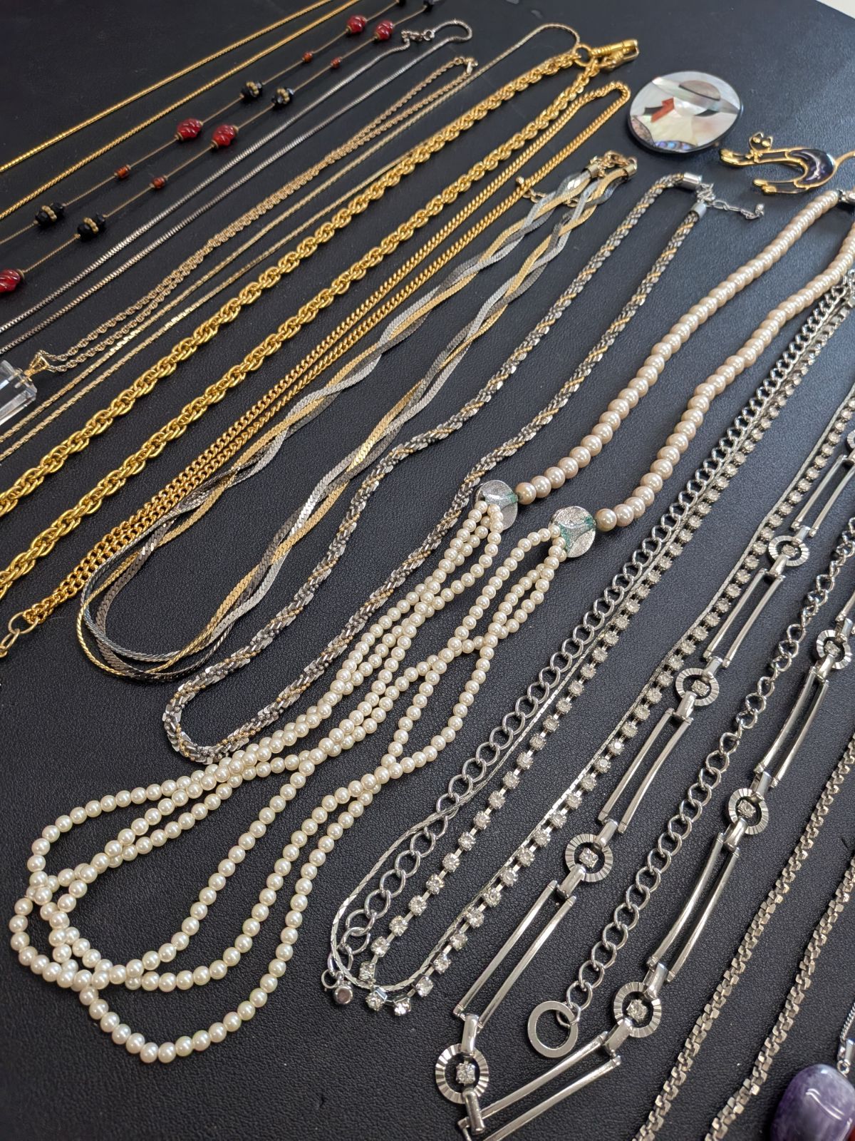 遺品整理 まとめて㉜】ジュエリー 20点 ネックレス ブローチ