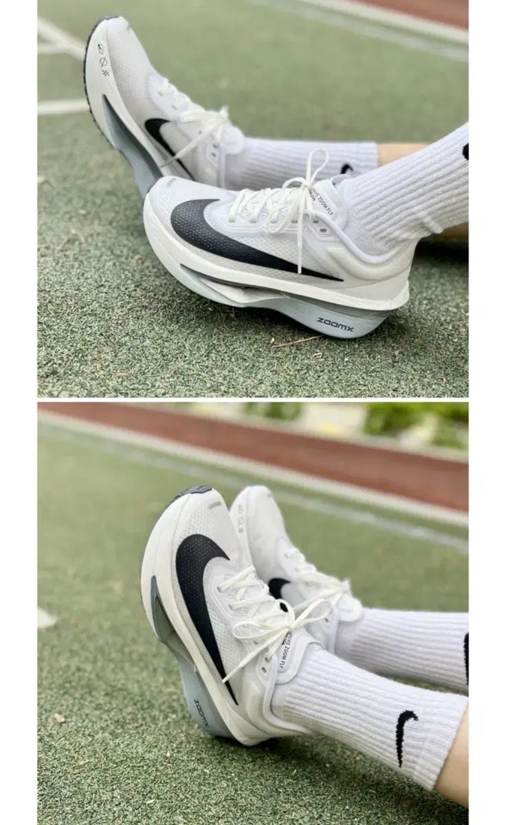 新品) NIKE ナイキ ズームフライ 6 白プラチナ 230mm