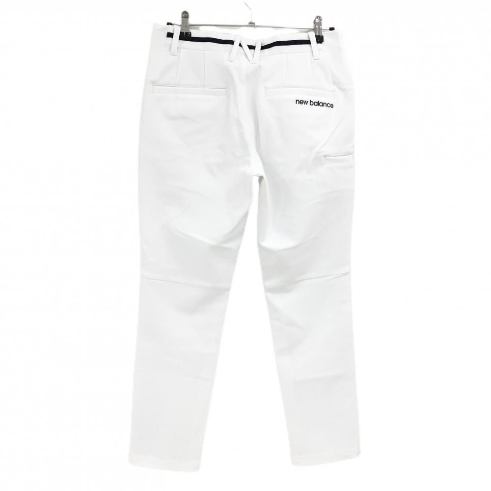 超 ニュー ンスゴルフ パンツ 白 裏微起毛 後ろロゴ ストレッチ メンズ 4 ゴルフウェア 2025年モデル Balance