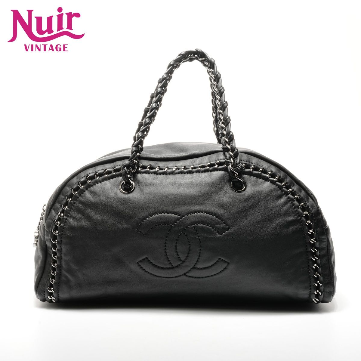 CHANEL シャネル ボストンバッグ 10番台 2005-2006 ラグジュアリー チェーン ショルダーバッグ