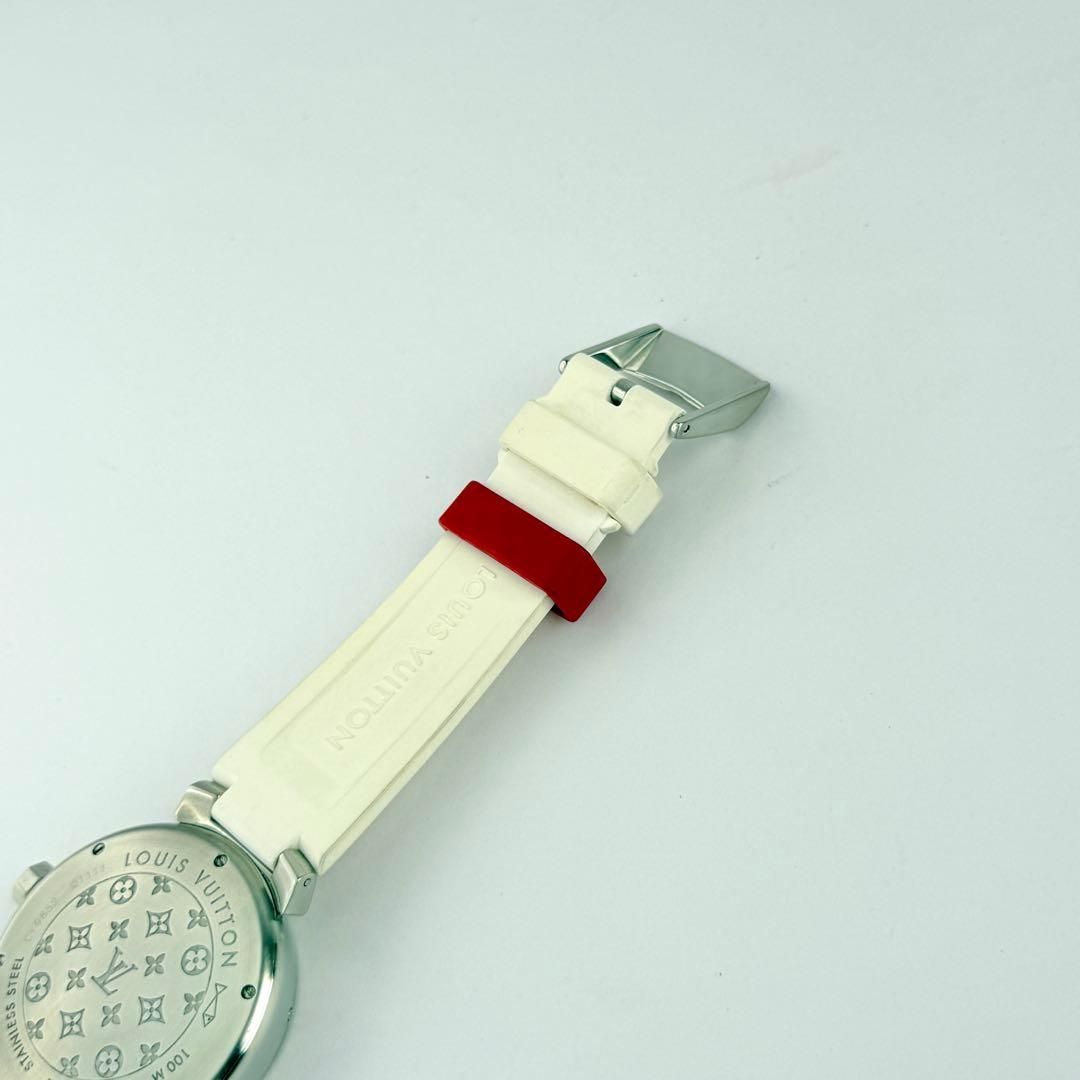 ルイヴィトン タンブール Q1111 デイト 新品電池 メンズ 腕時計 786