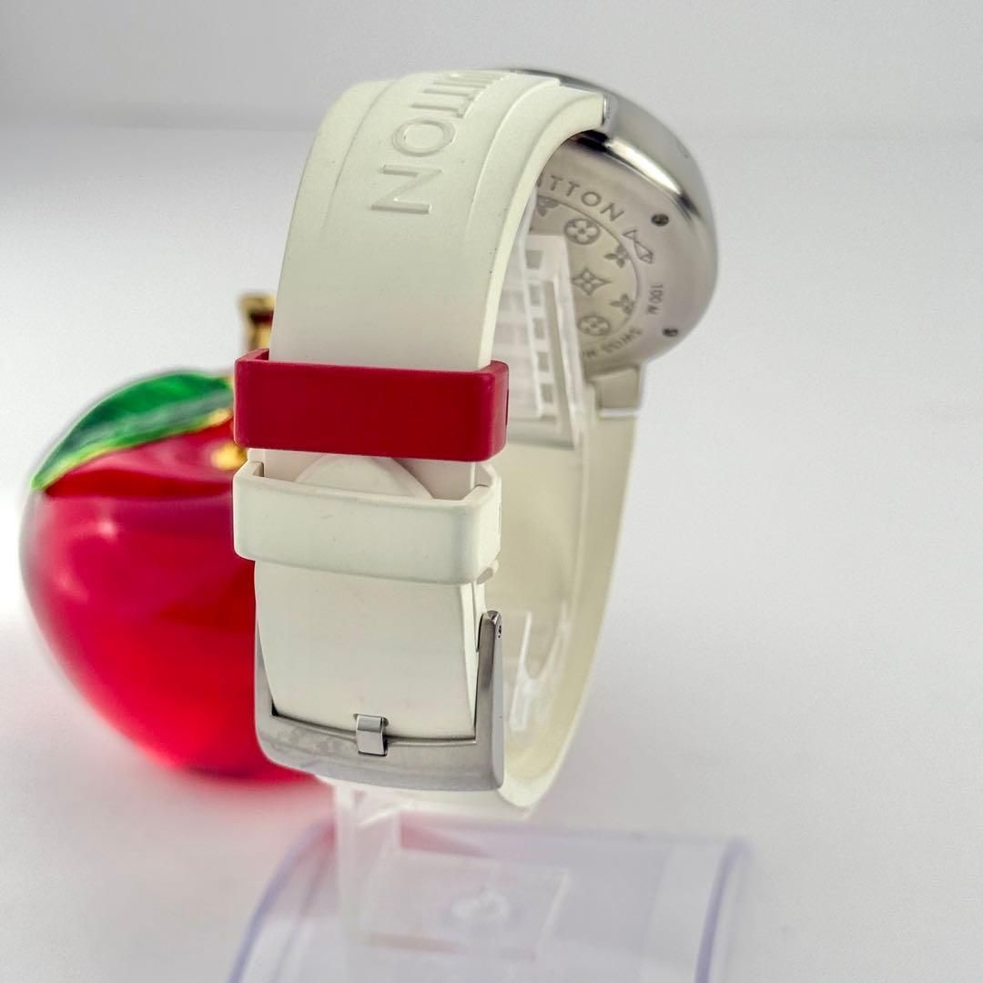 ルイヴィトン タンブール Q1111 デイト 新品電池 メンズ 腕時計 786