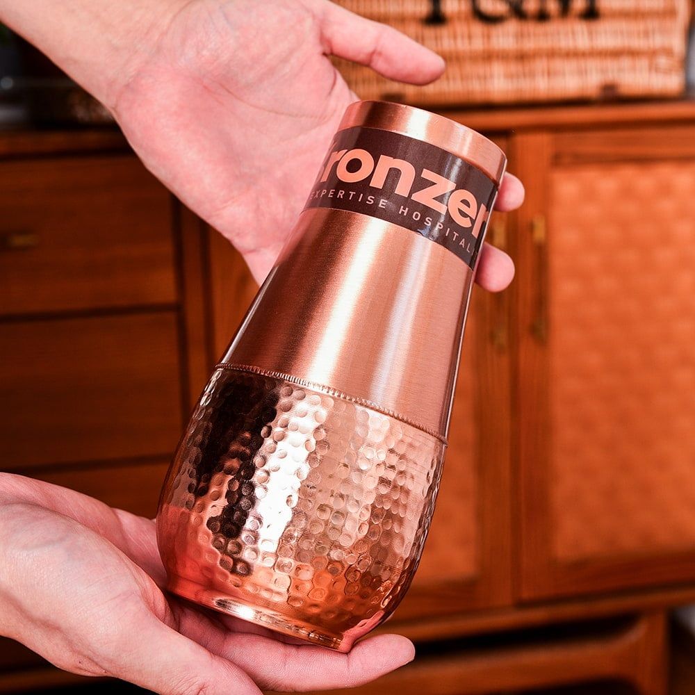 銅製コップ付き水差し