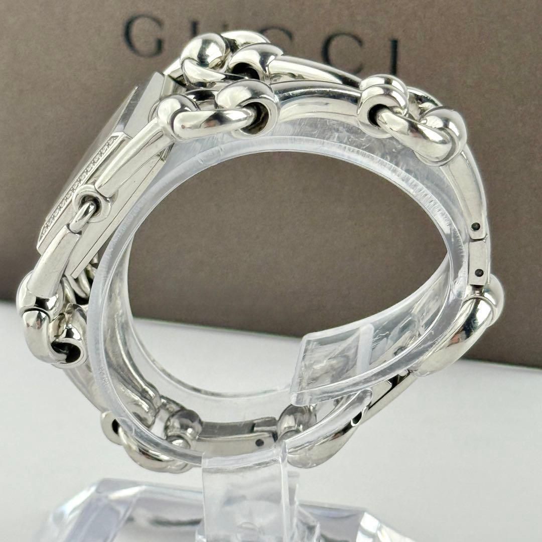 グッチ シニョーリア 116.5 サイドダイヤ 新品電池 レディース 714