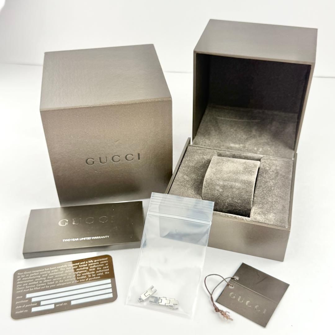 グッチ シニョーリア 116.5 サイドダイヤ 新品電池 レディース 714